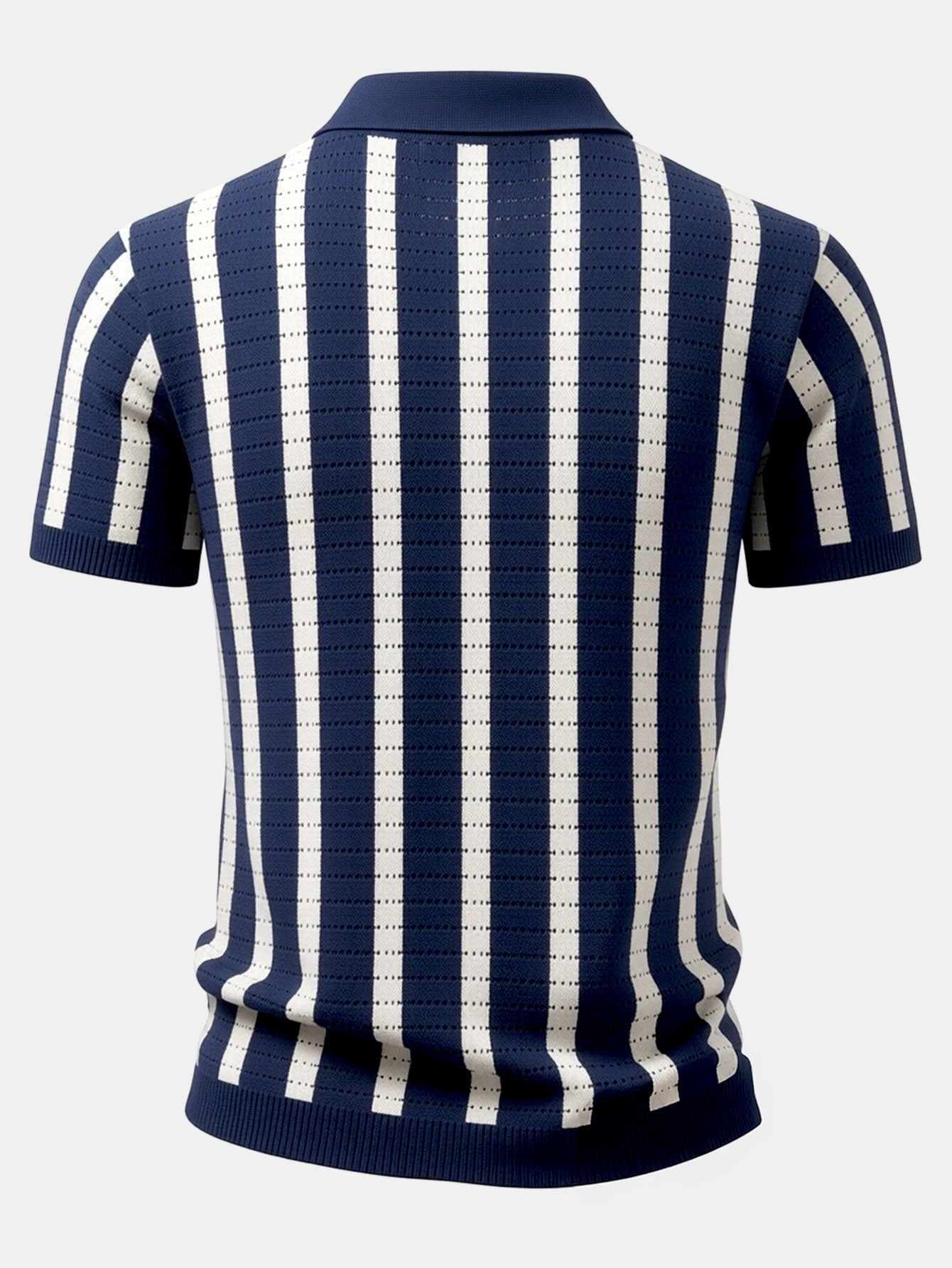 Stripe Button Up Knit Shirt