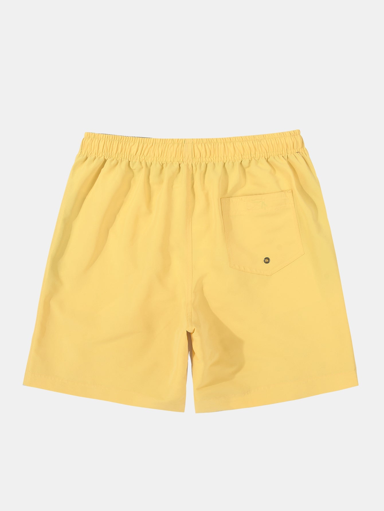 3 Pieces Contrast Waistband Swim Shorts