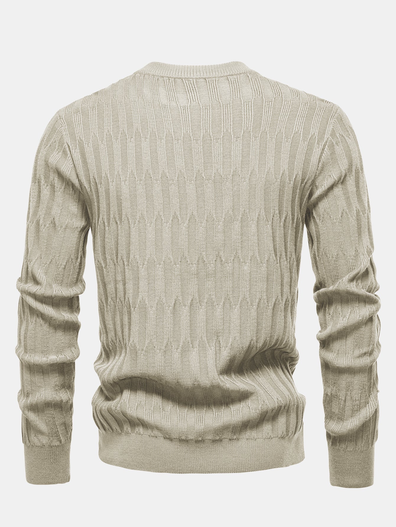 Textured Crew Neck Sweater