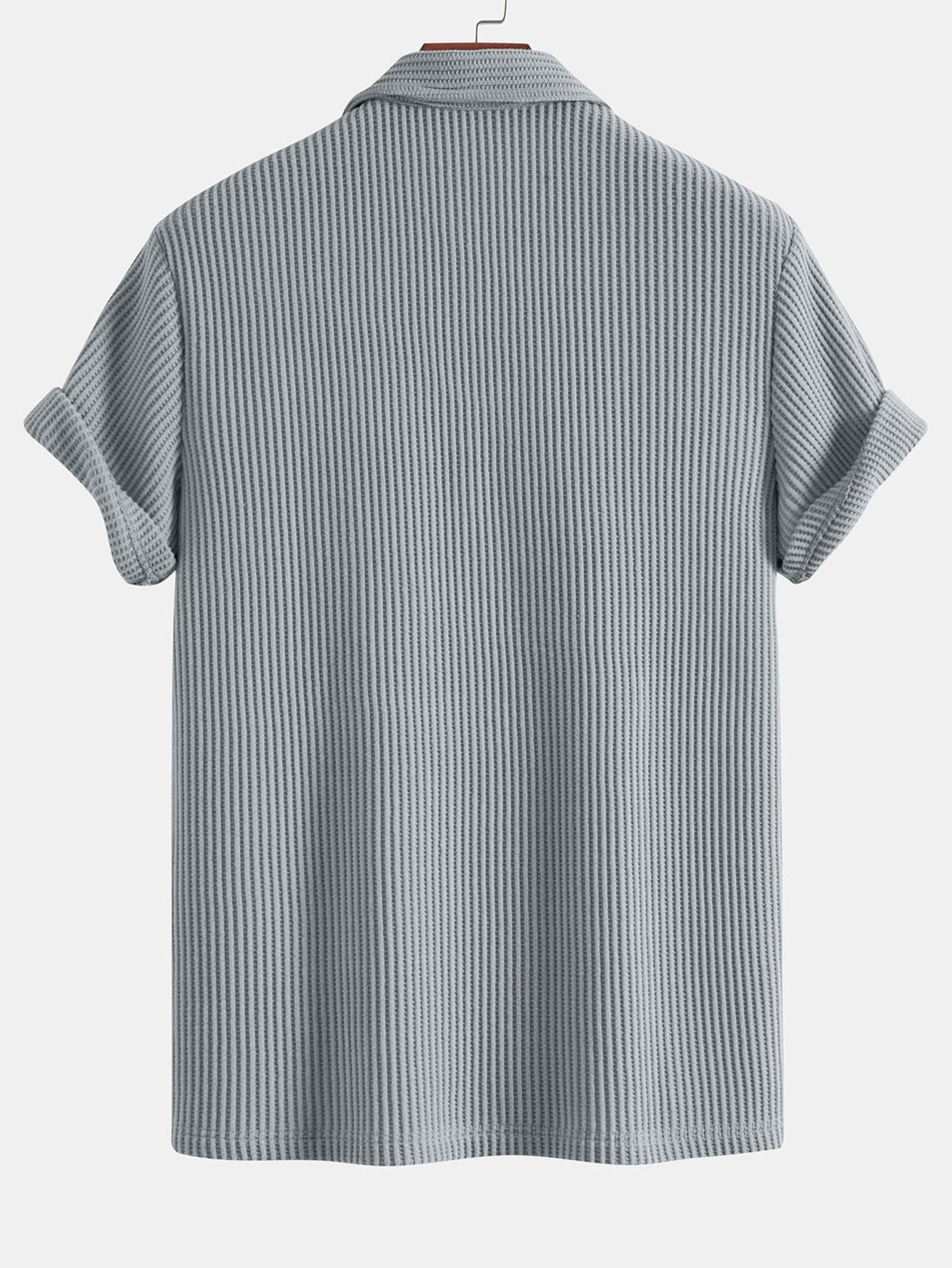 Short Sleeved Waffle Polo