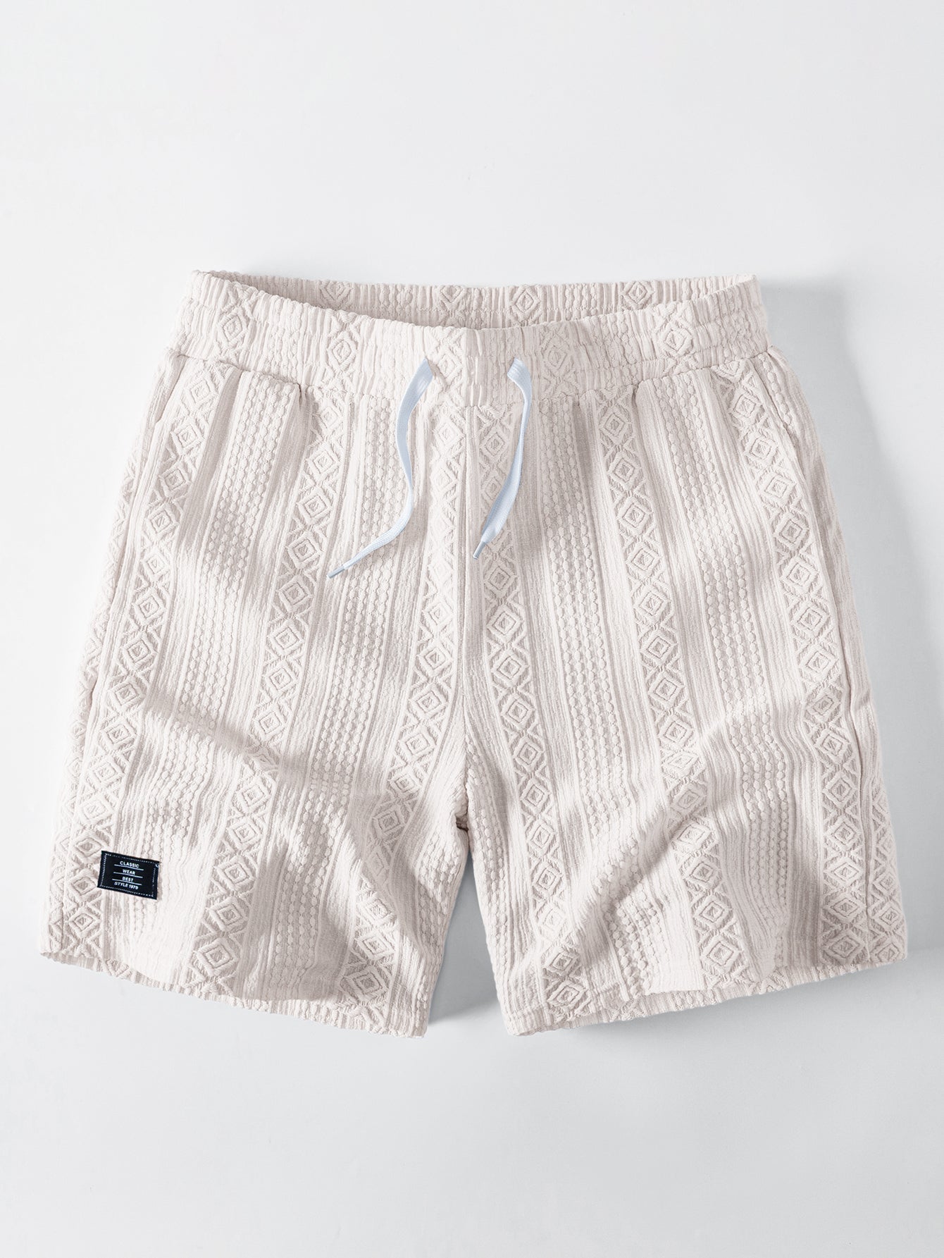 Geometry Jacquard Drawstring 8" Shorts