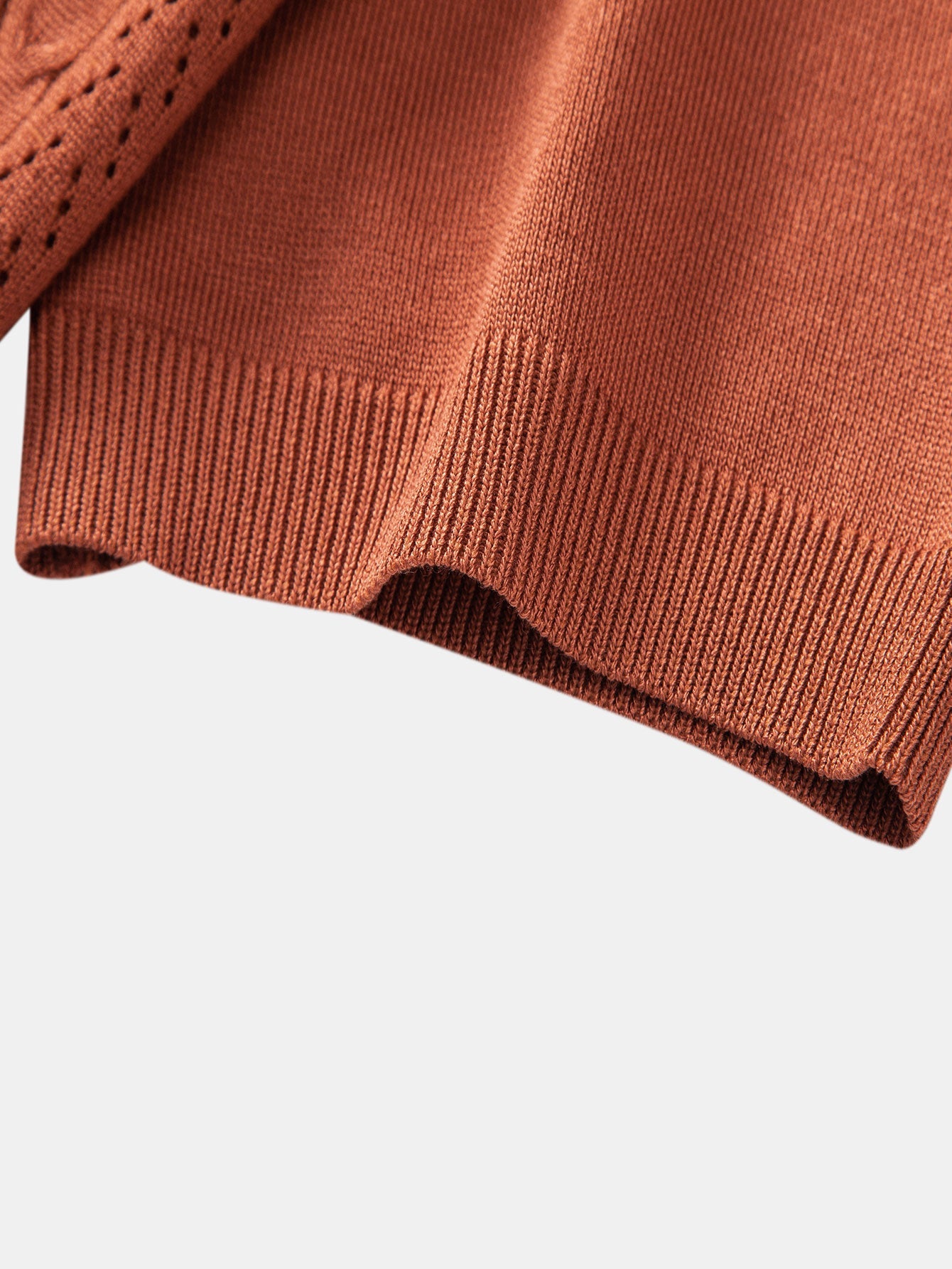 Twisted Jacquard Button Up Knit Shirt