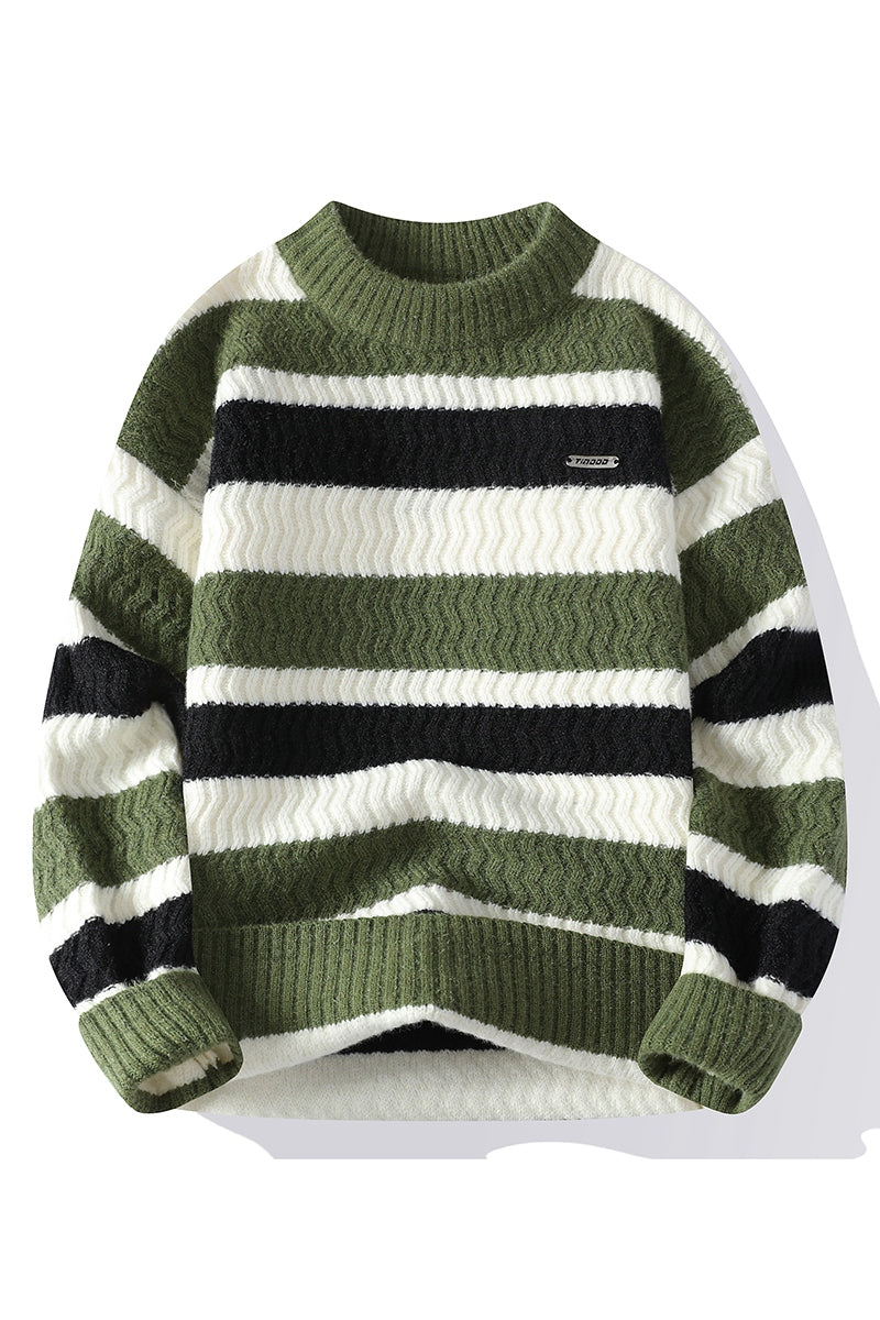 Striped Crew Neck Sweater