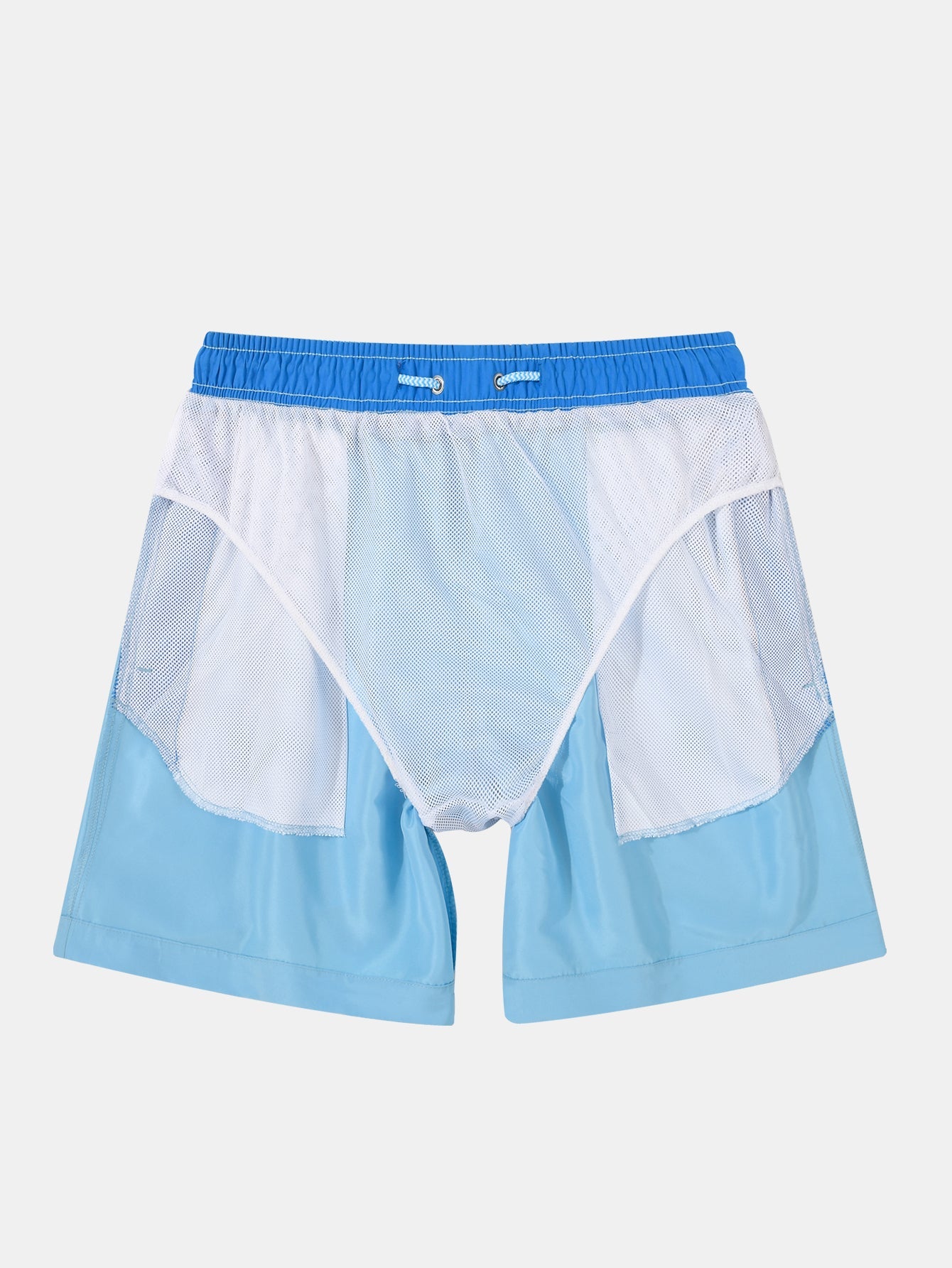 3 Pieces Contrast Waistband Swim Shorts