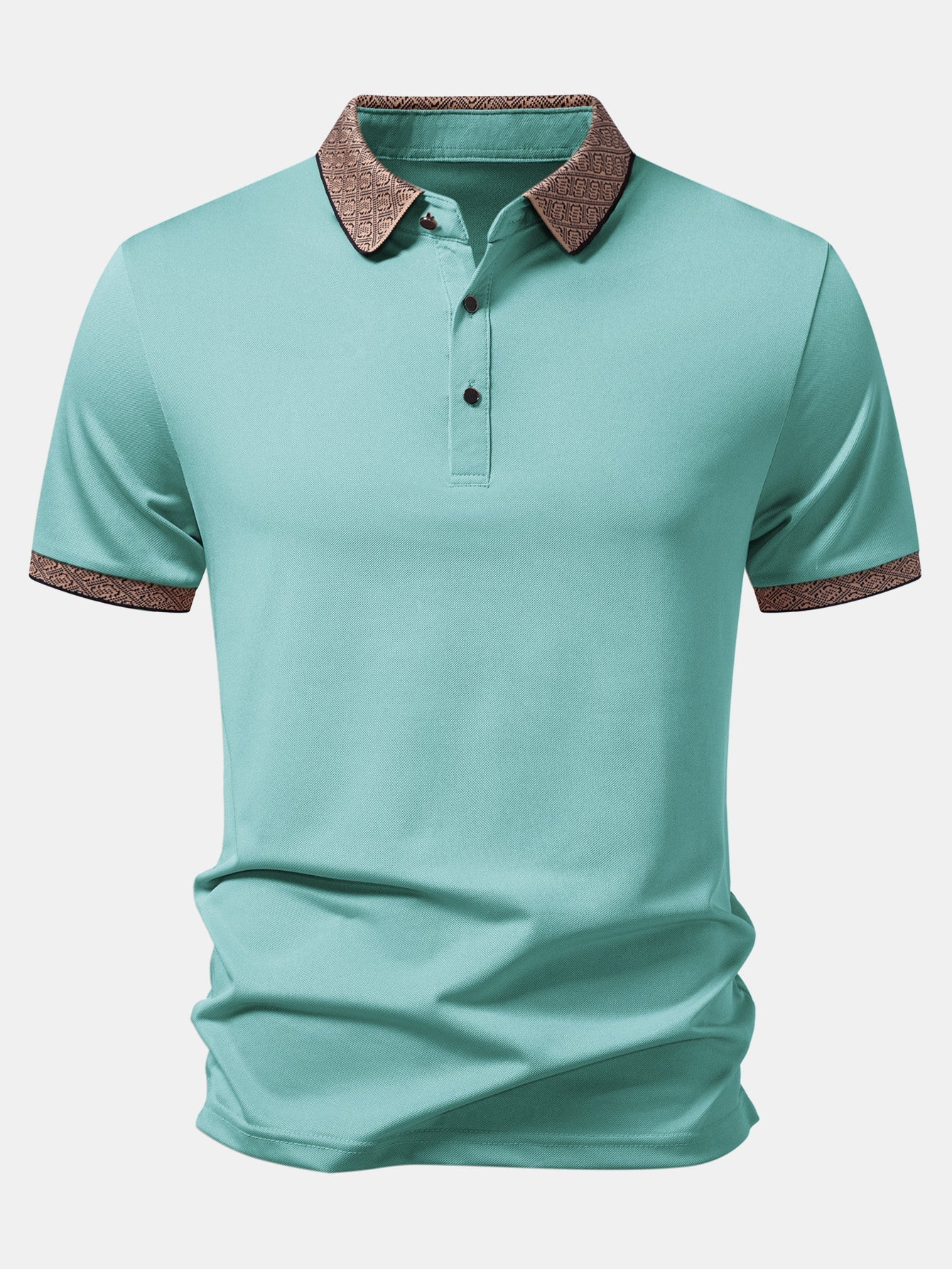 Contrast Collar Polo