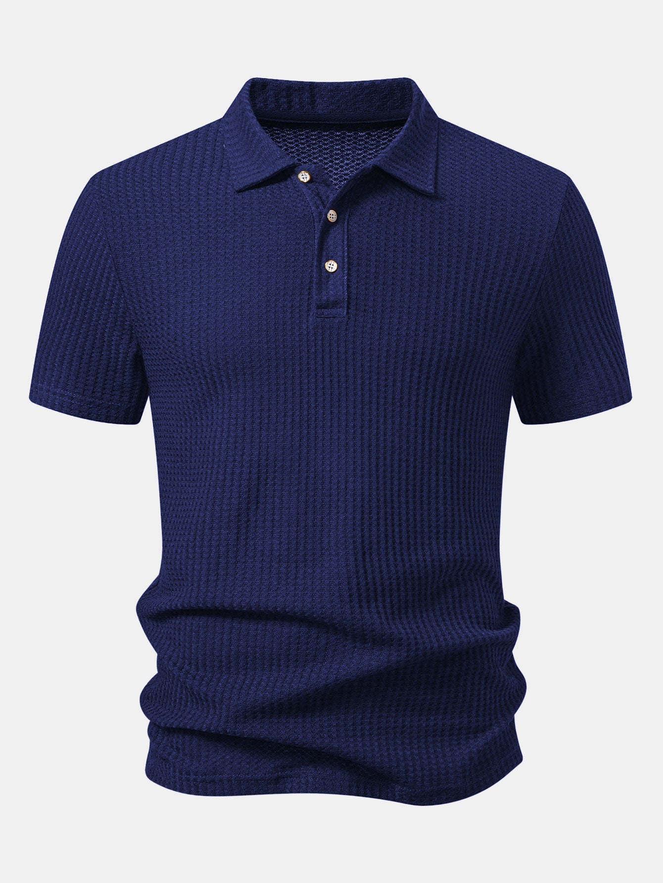 Waffle Knit Polo