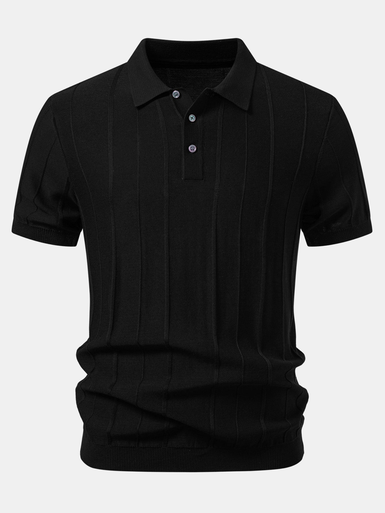 Stripe Knit Polo