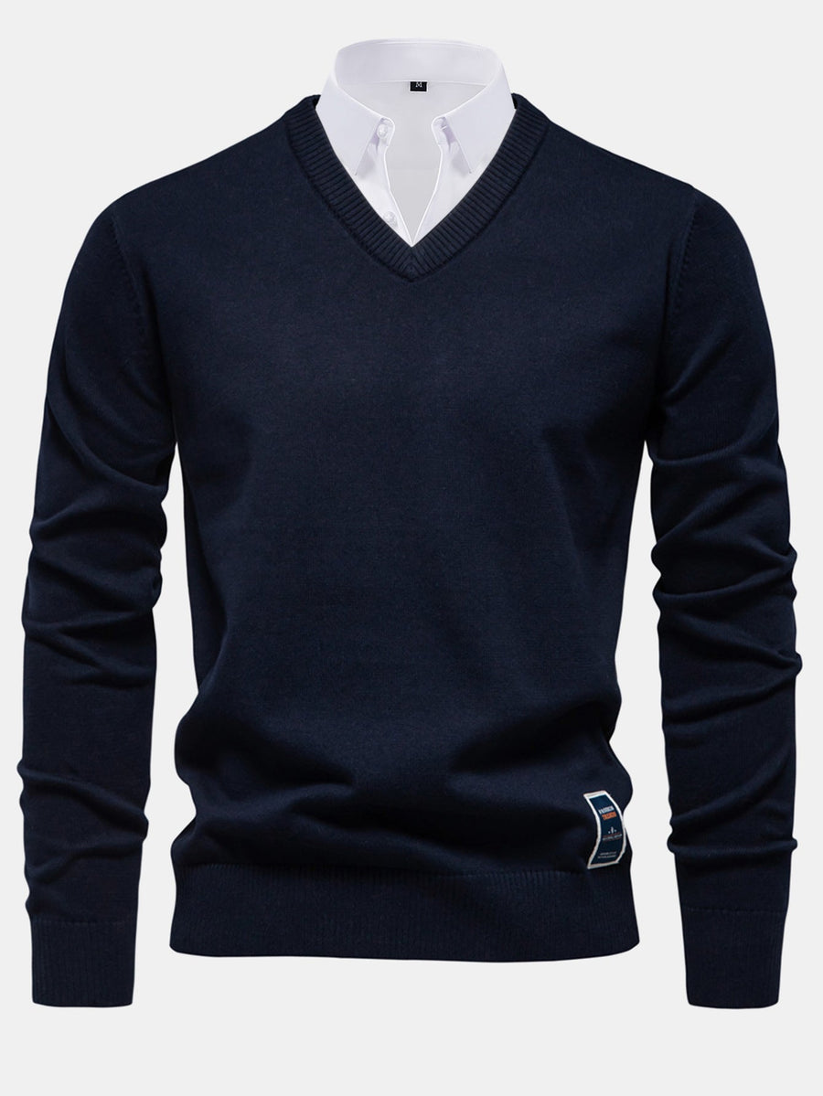 Long Sleeve V-Neck Sweater