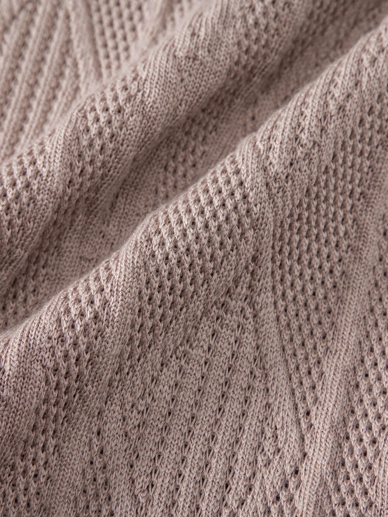 Contrast Geometry Jacquard Knit Polo