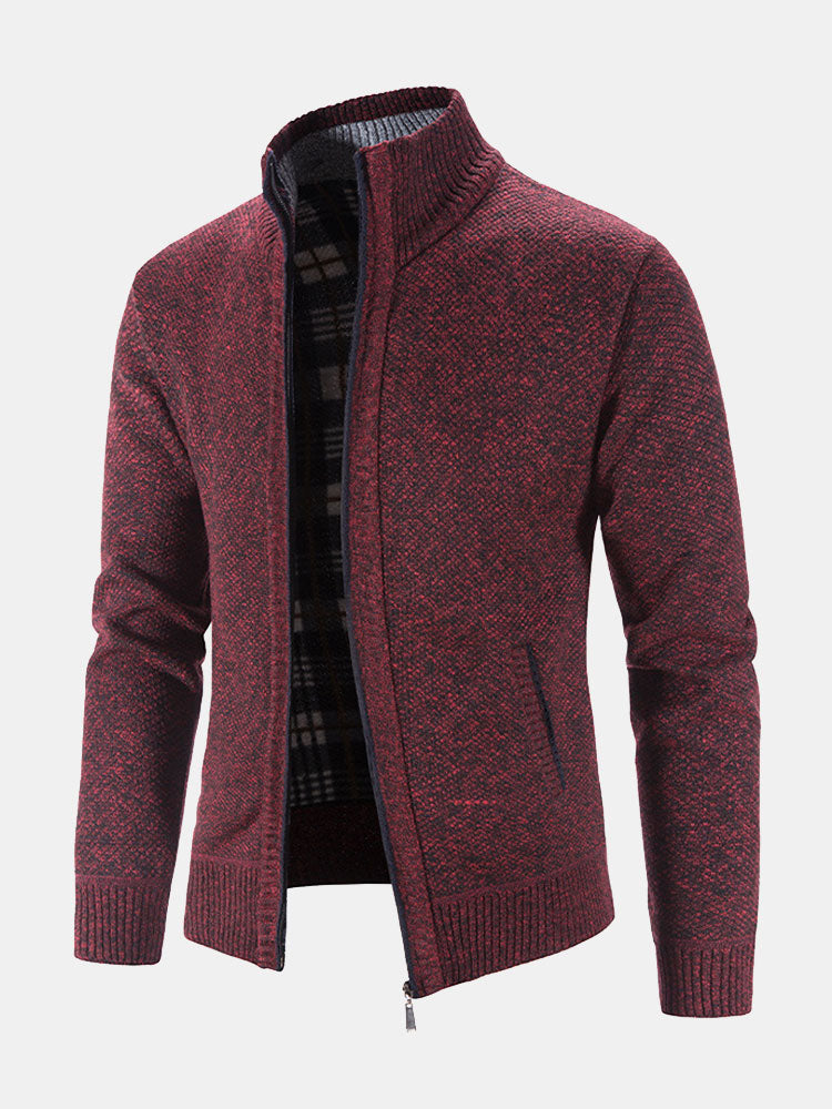 Plus Size 2XL Zip Up Sweater