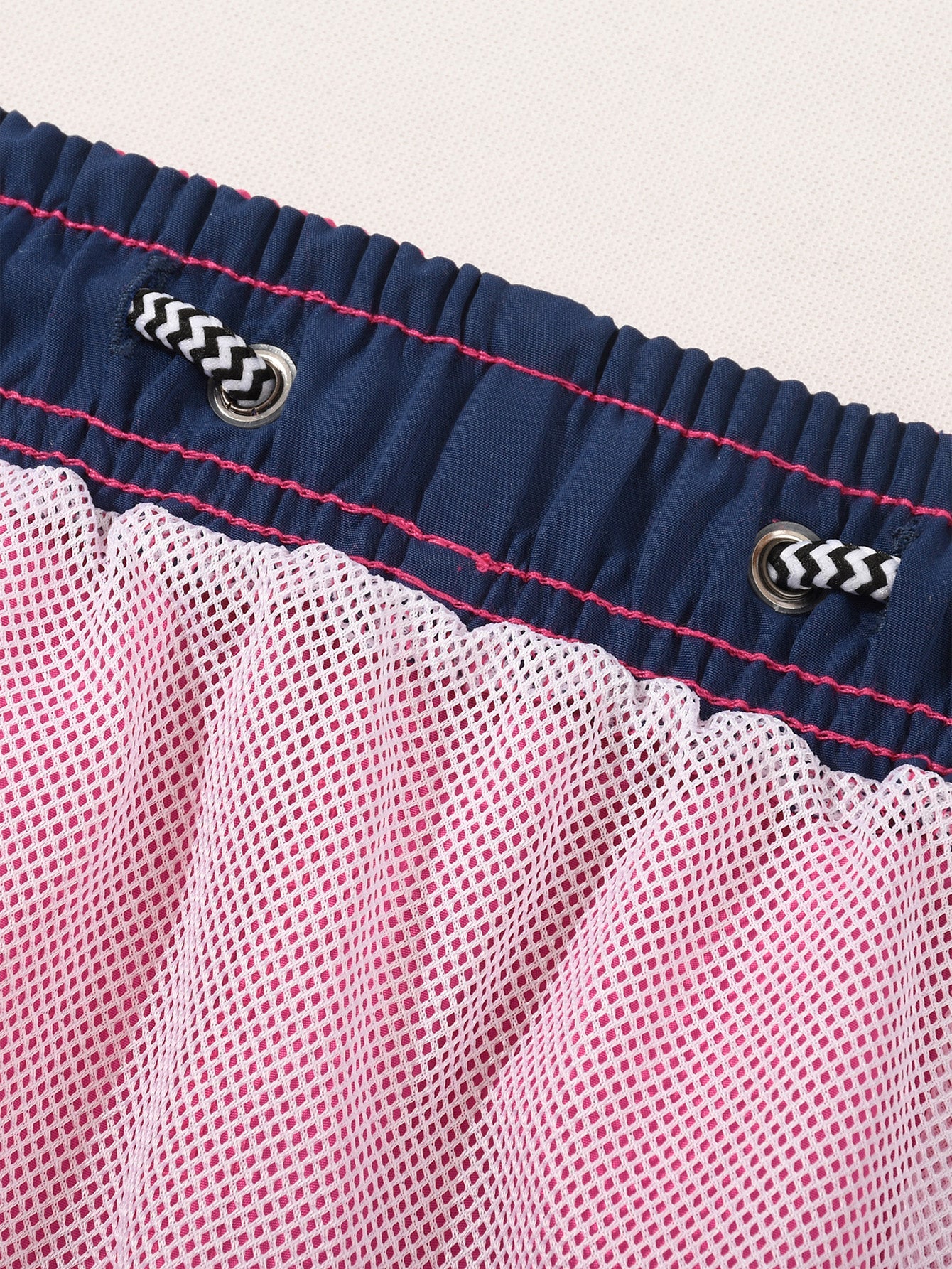 Contrast Waistband Swim Shorts