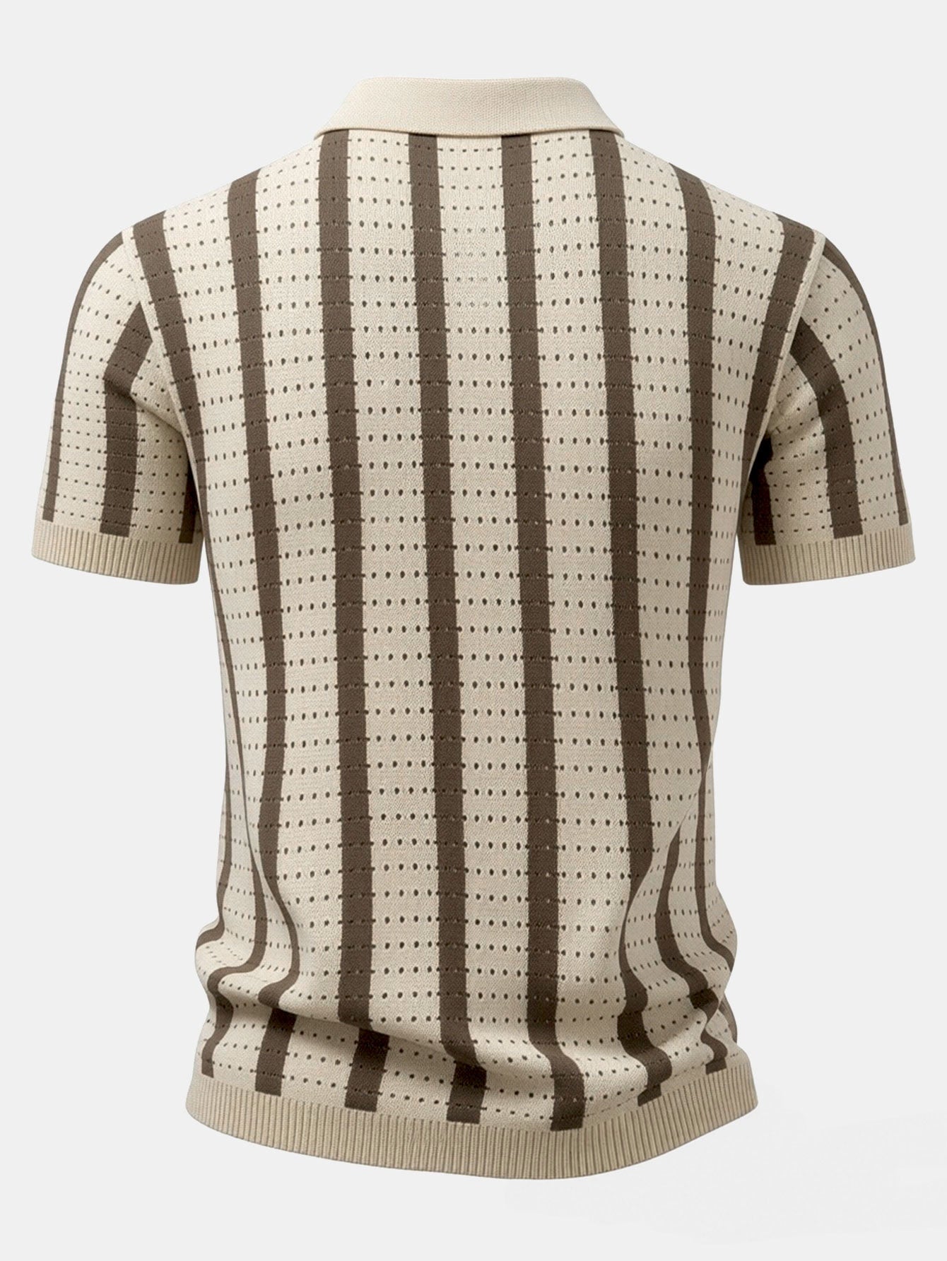 Stripe Button Up Knit Shirt