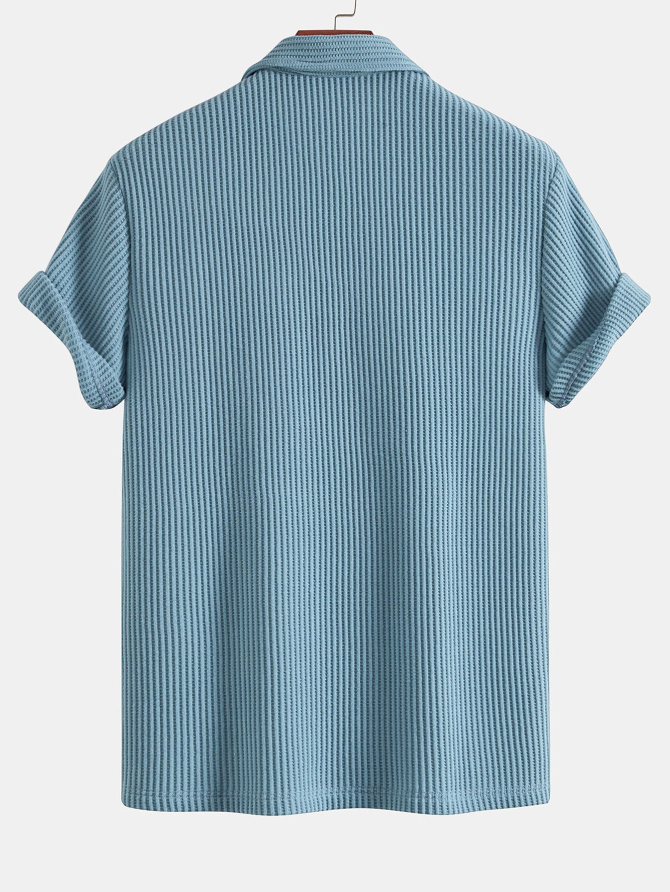 Short Sleeved Waffle Polo