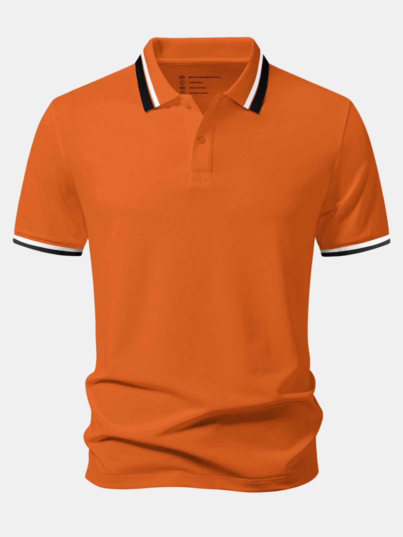 Contrast Trim Pique Polo