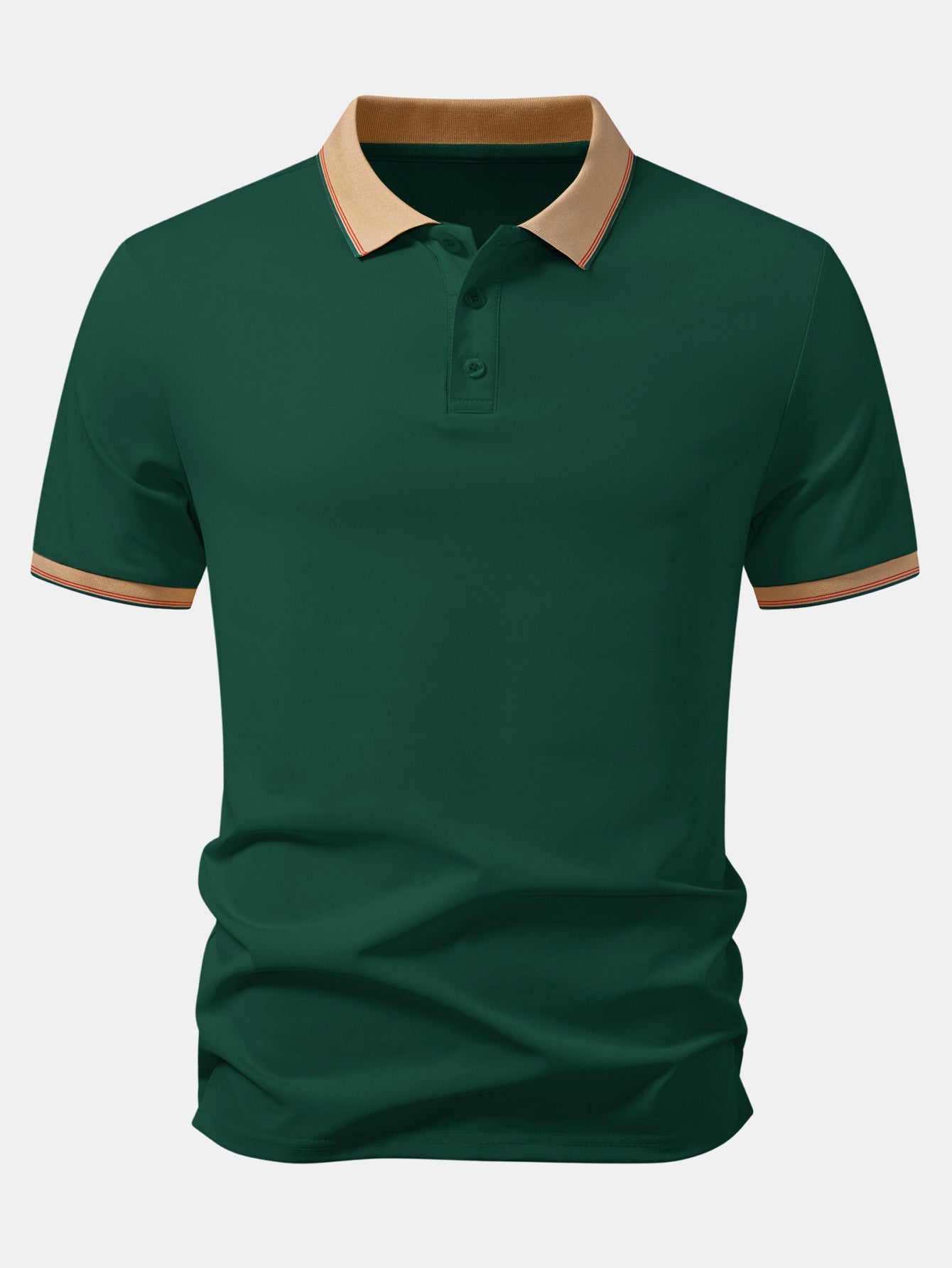 Contrast Collar Pique Polo