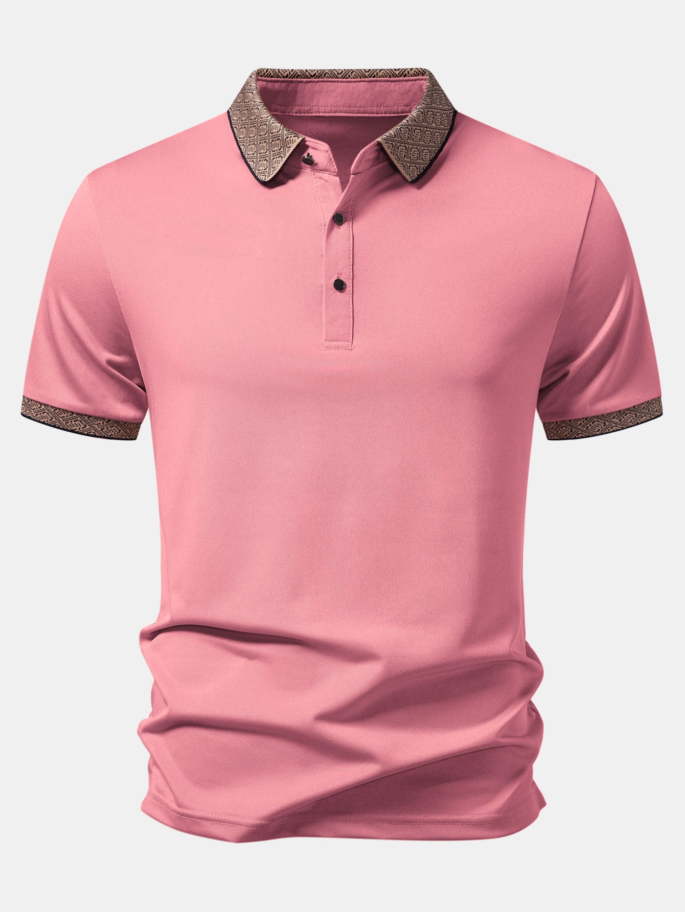 Contrast Collar Polo
