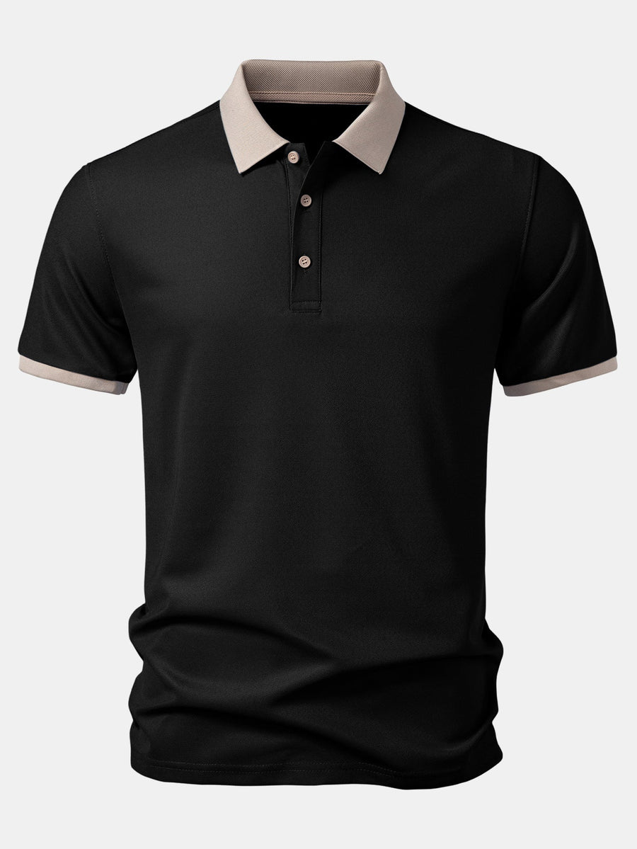 Contrast Collar Polo