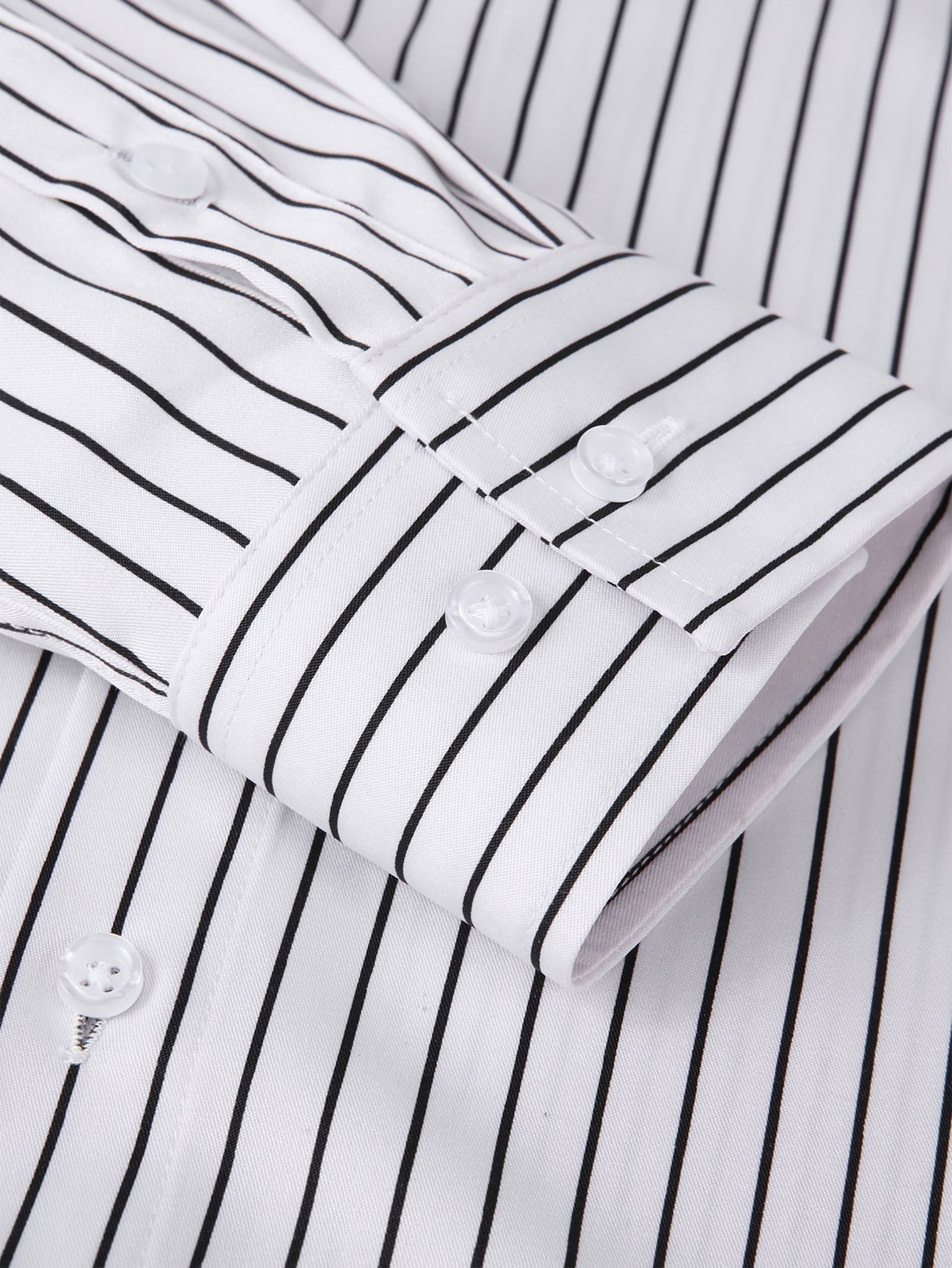 Long Sleeve Stripe Button Up Shirt