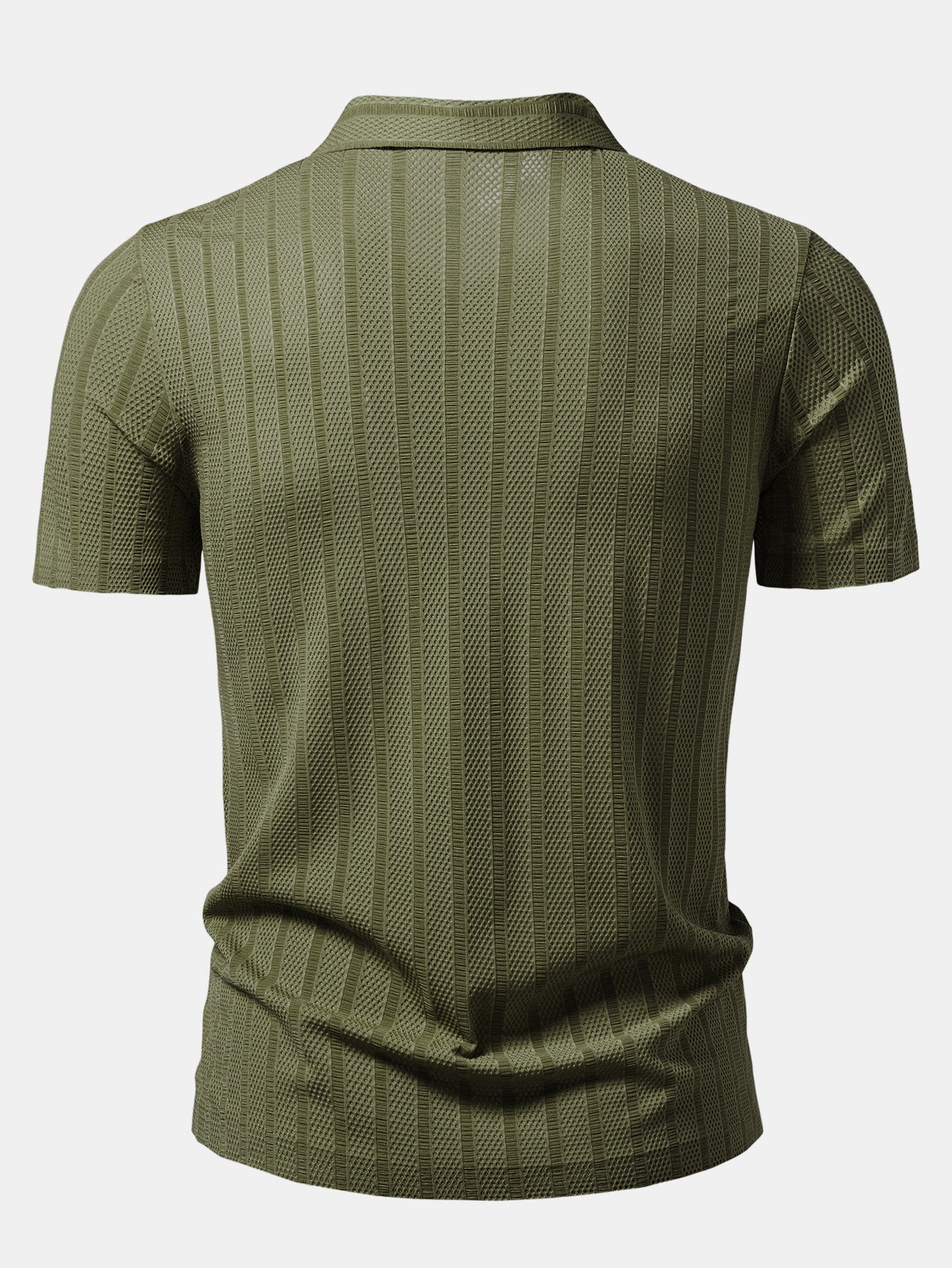 Striped Textured Polo
