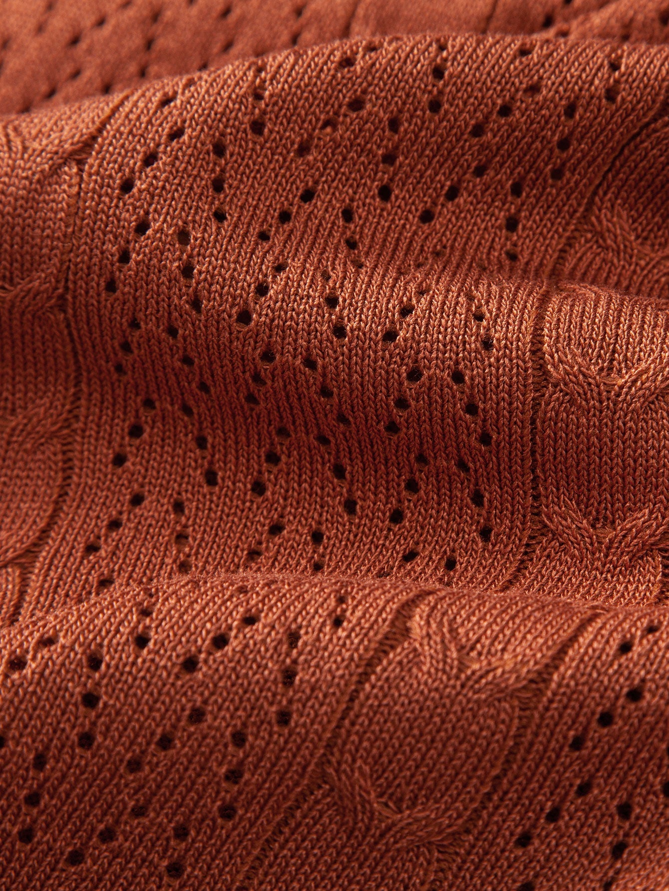 Twisted Jacquard Button Up Knit Shirt