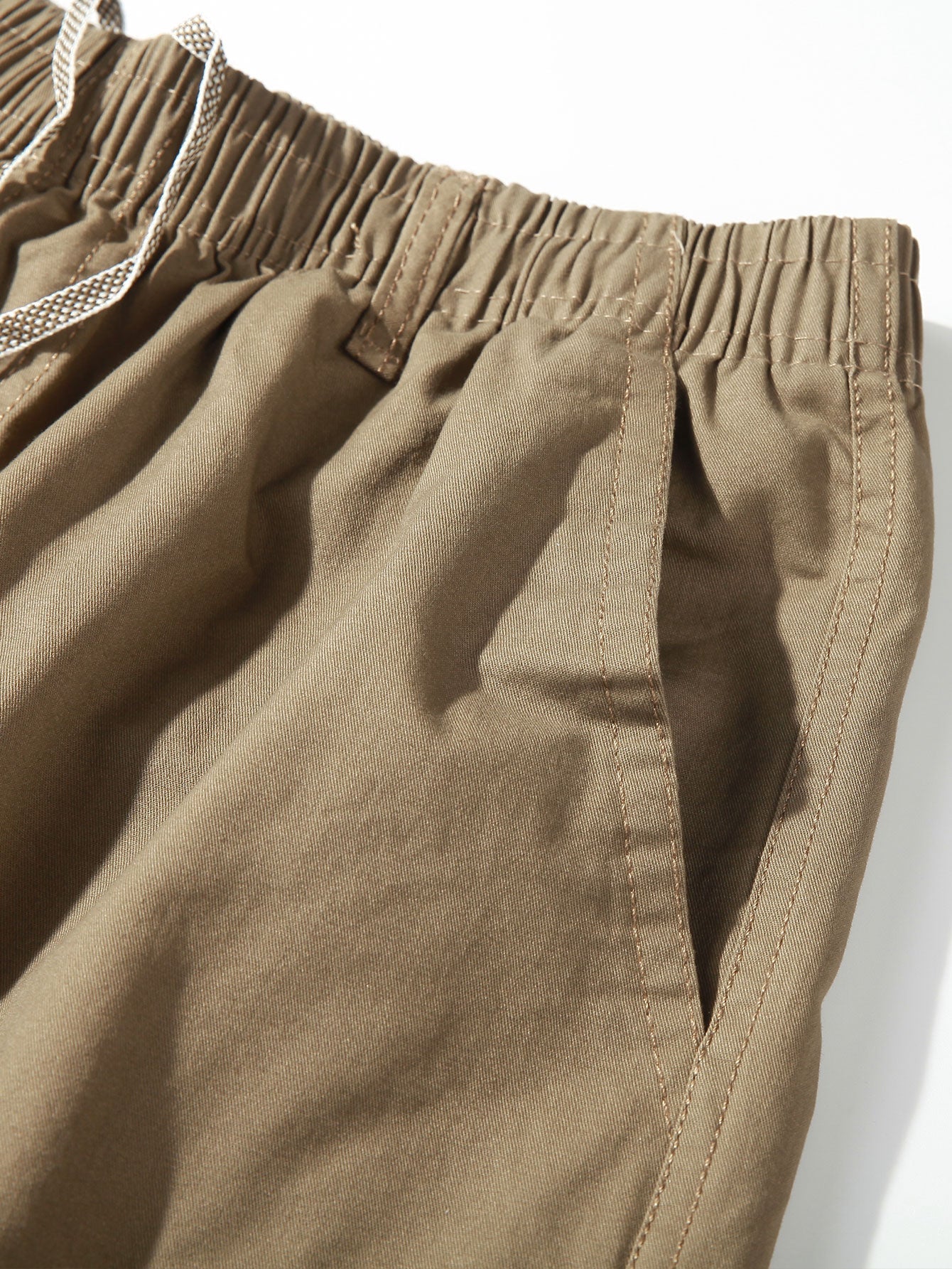 3 Pieces Chino Drawstring Cargo Shorts