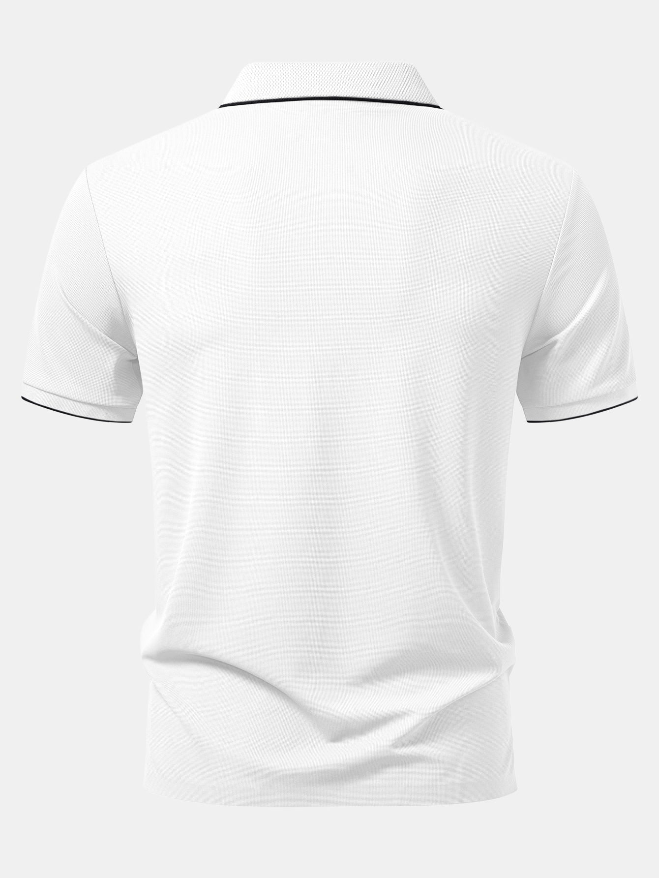 Waffle V Neck Polo