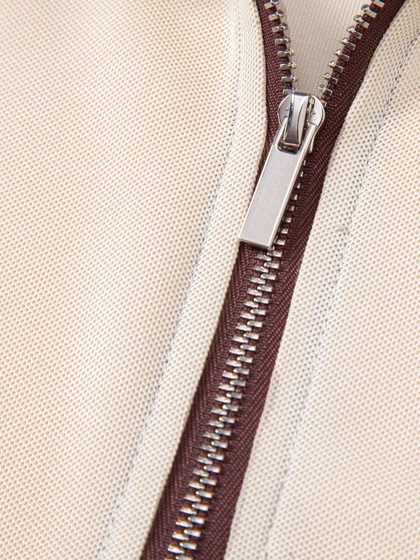 Contrast Trim Zipper Polo