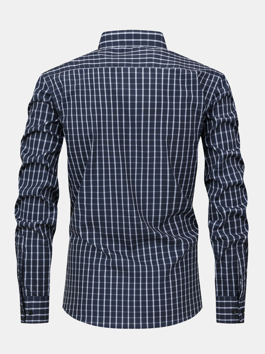 Long Sleeve Plaid Button Up Shirt