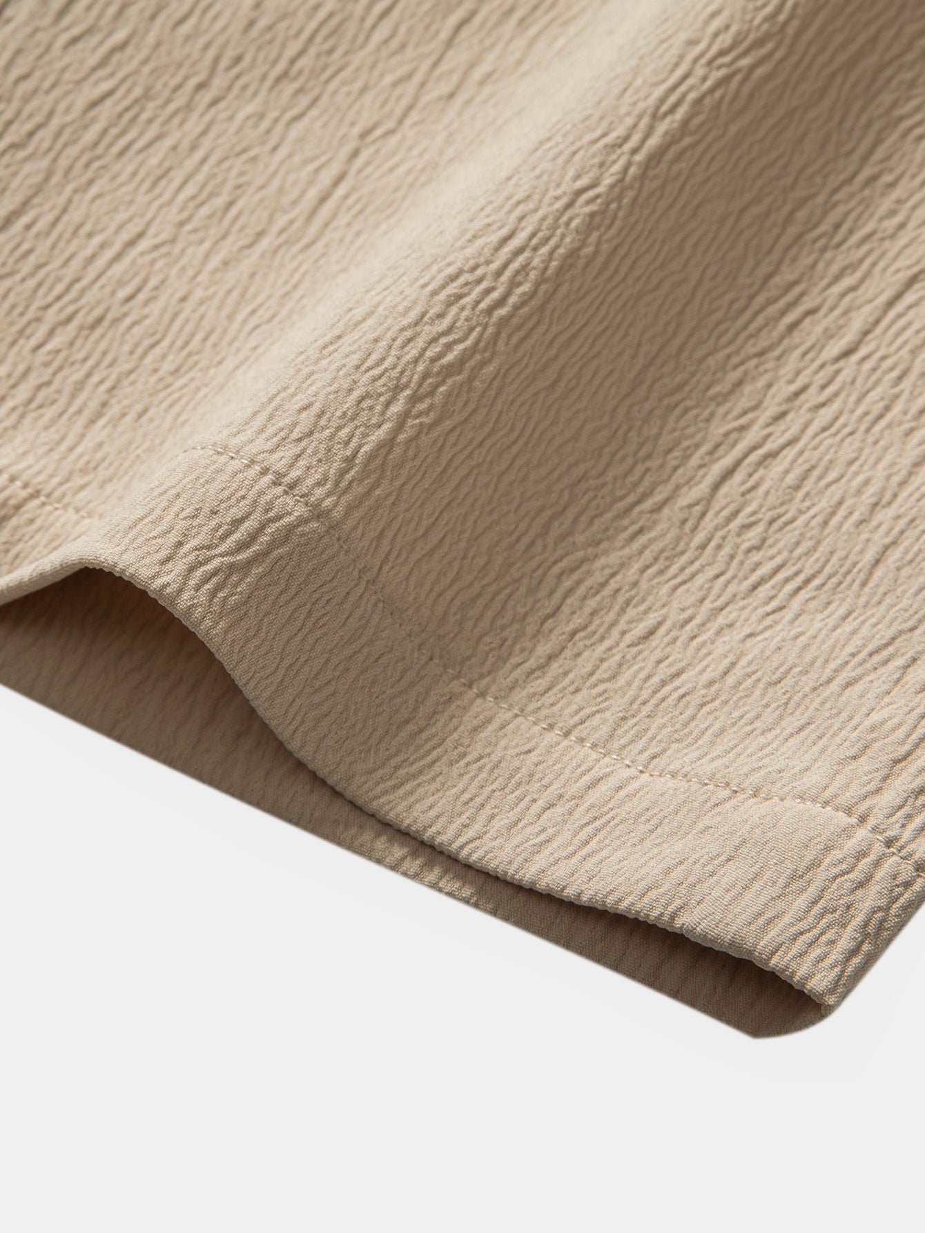 Crinkle Textured Straight Leg Trousers
