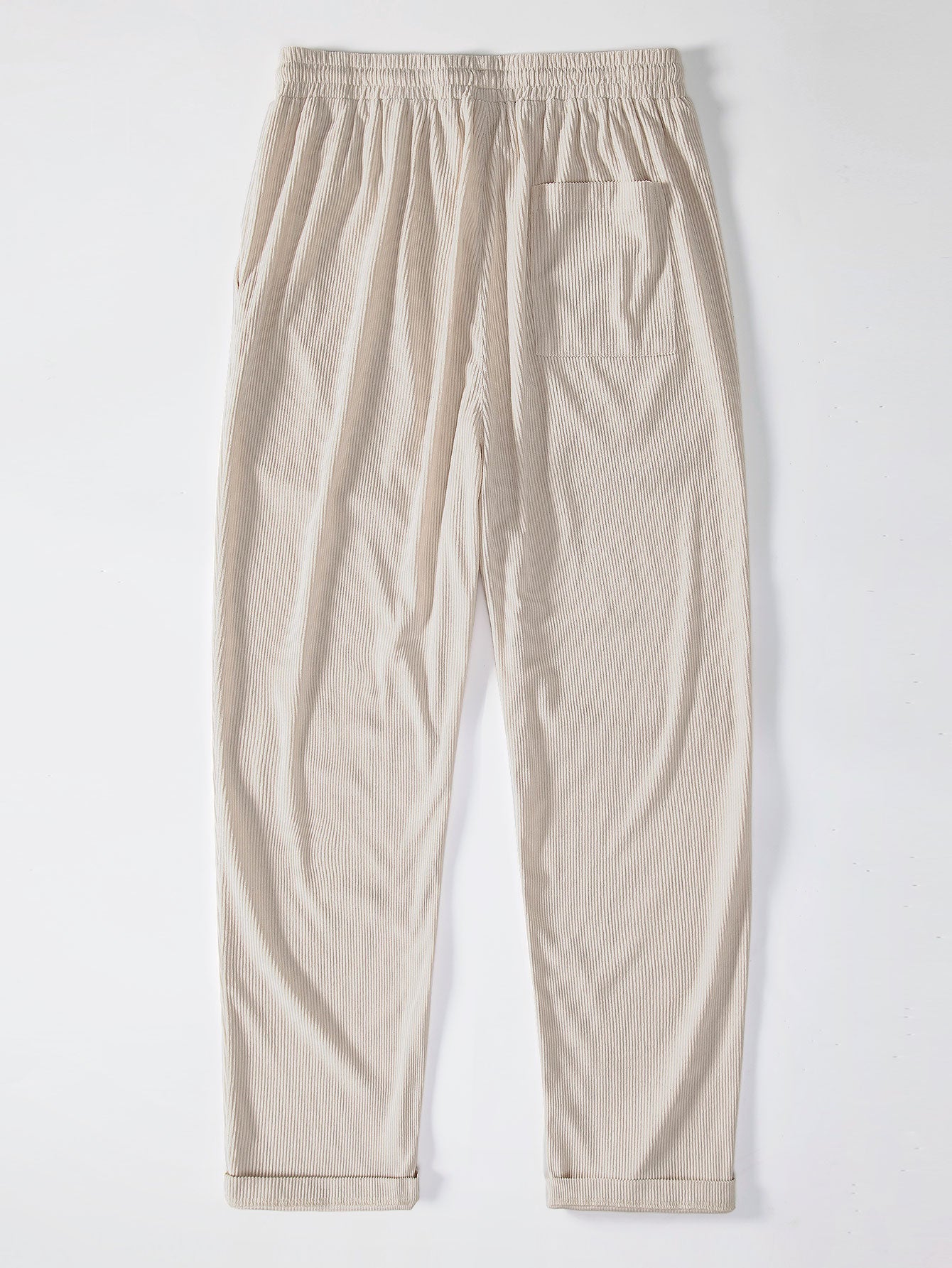 Corduroy Button Up Short Sleeved Shirt & Straight Leg Corduroy Pants