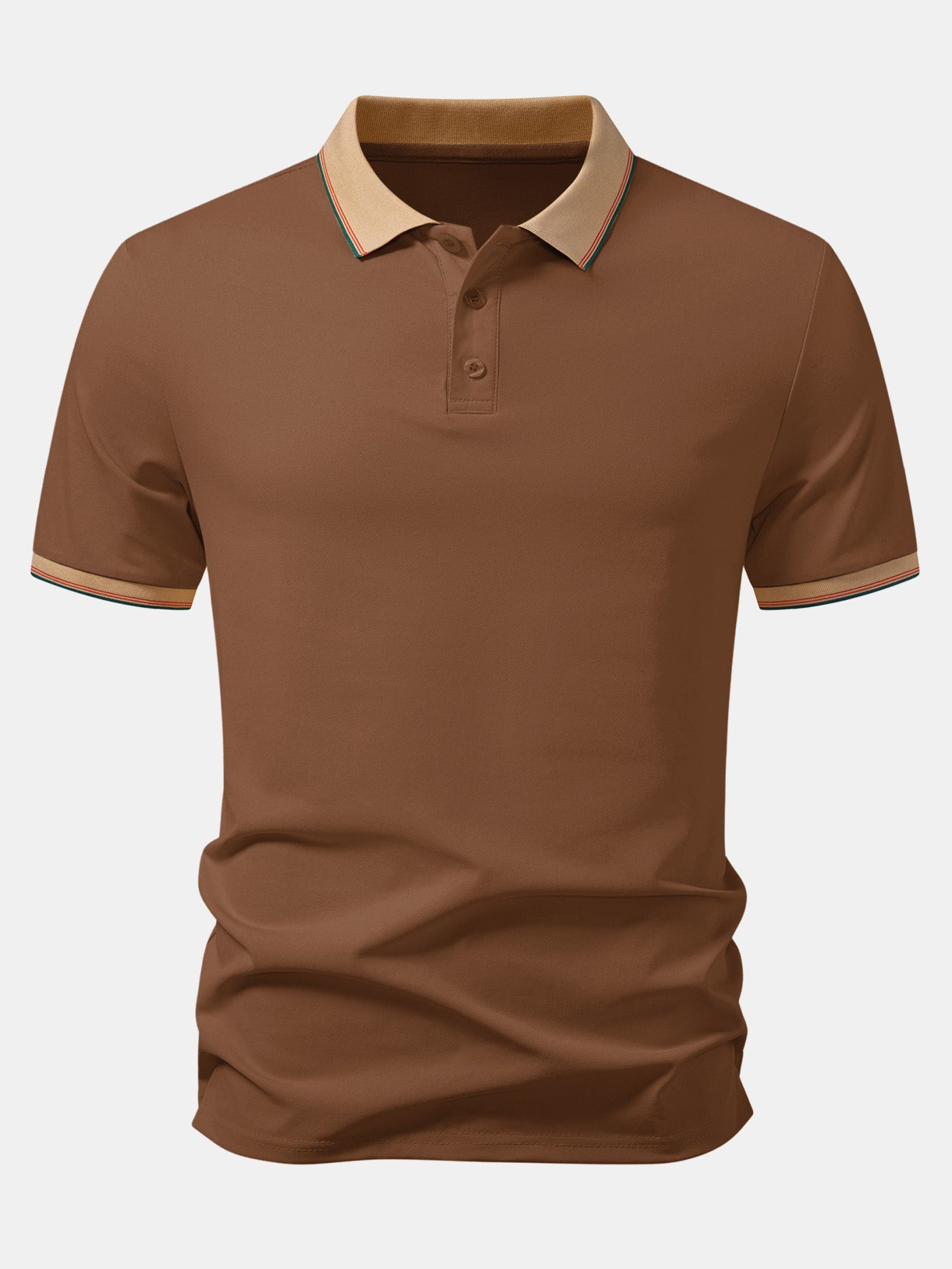 Contrast Collar Pique Polo