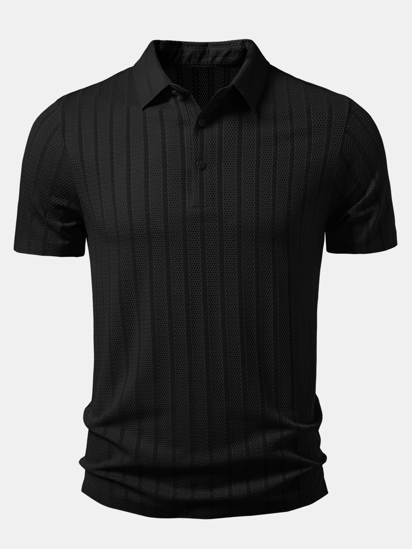 Striped Textured Polo