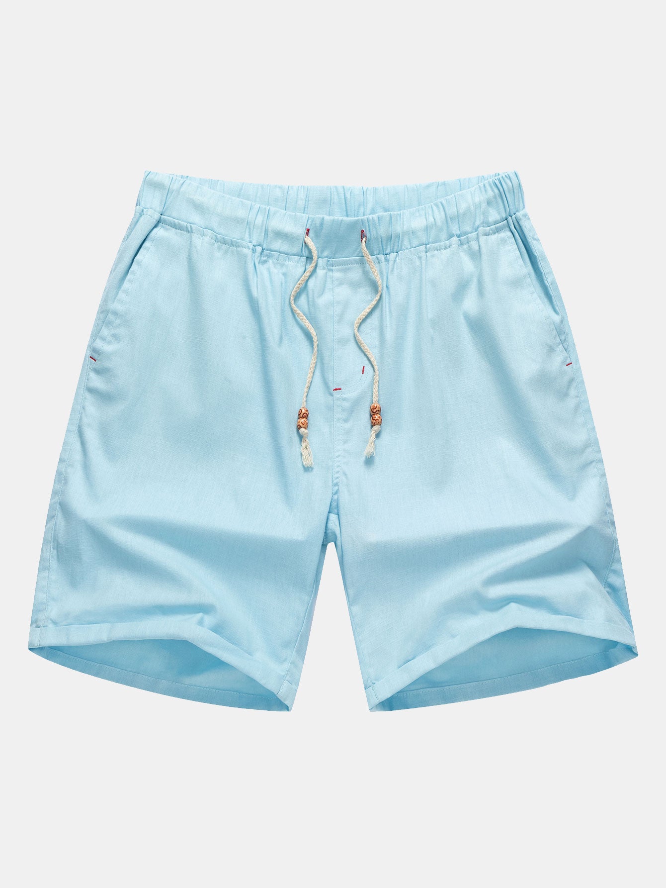 3 Pieces Linen Drawstring Shorts