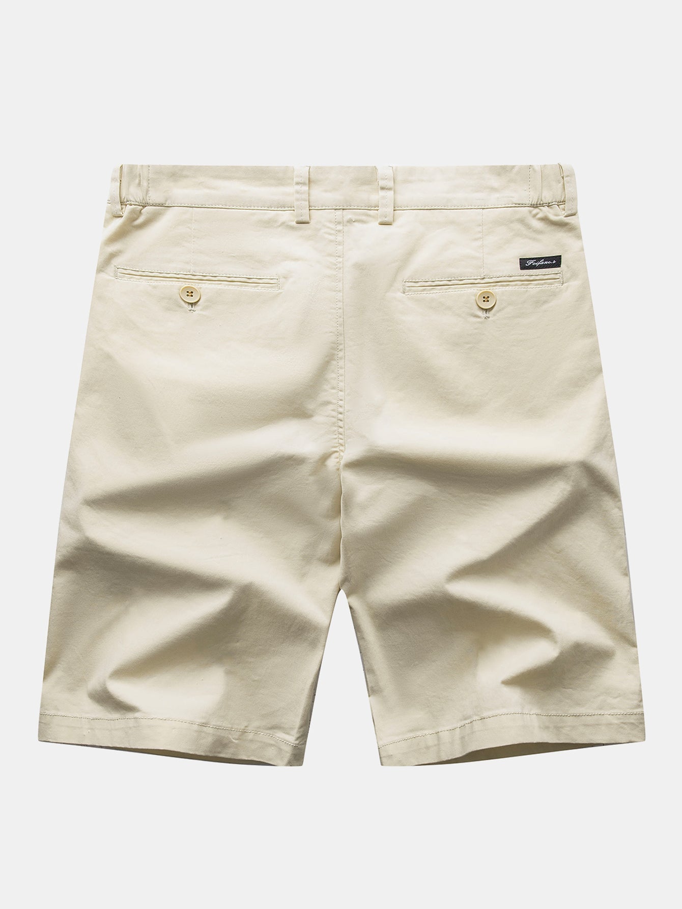 Wave Jacquard Knit V Neck Polo Shirt & Cotton Chino Shorts