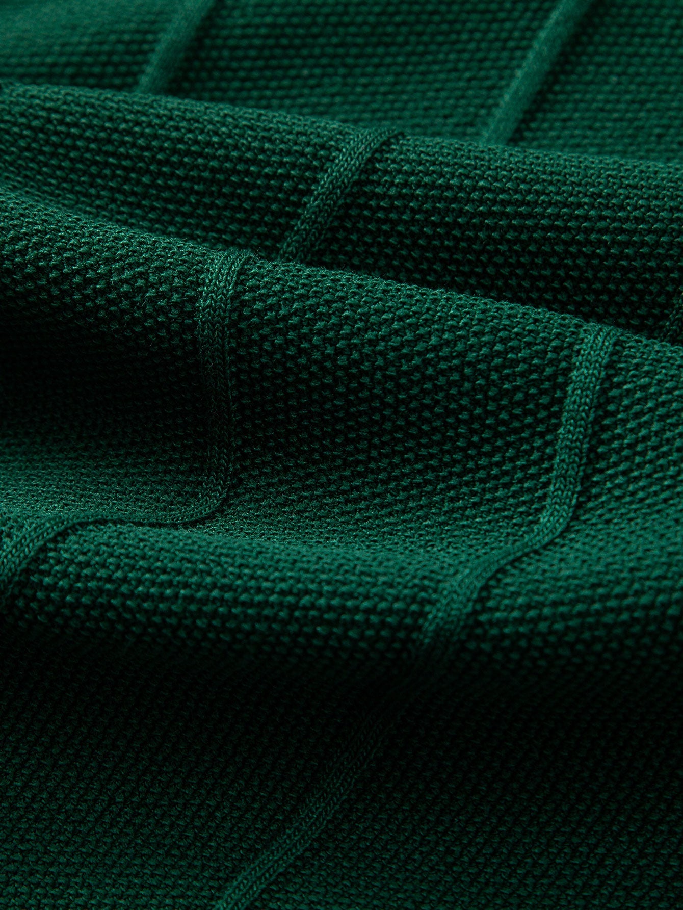 Stripe Jacquard Knit Polo Shirt