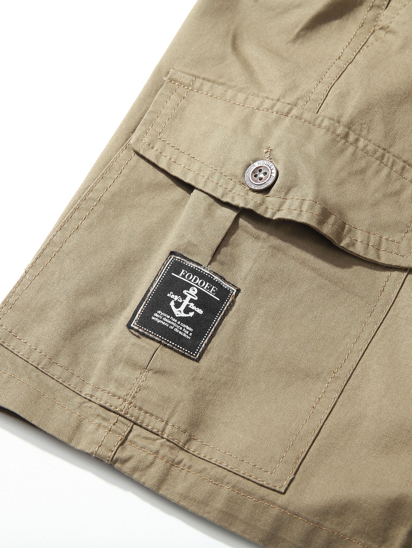 3 Pieces Chino Drawstring Cargo Shorts