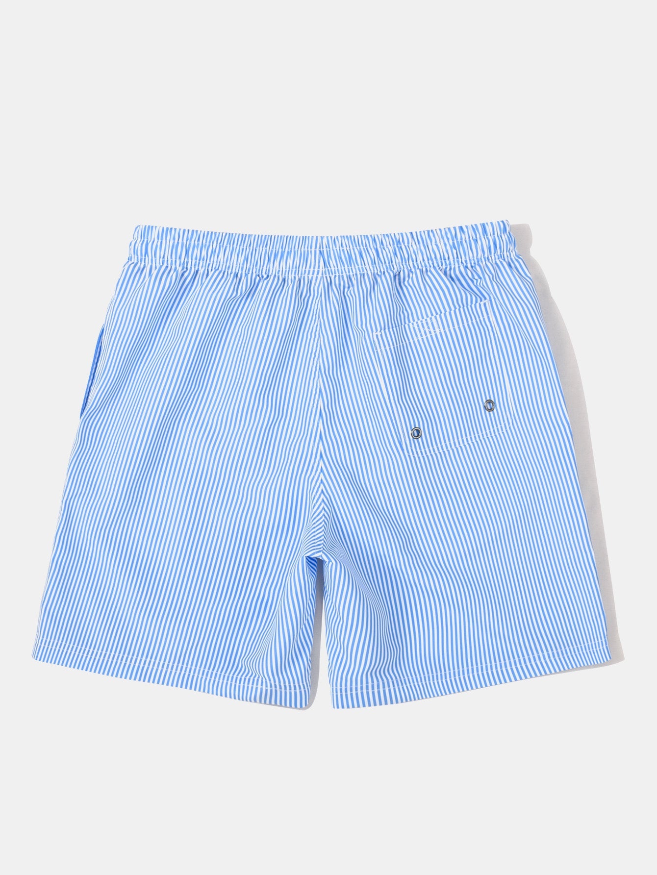 3 Pieces Vertical Striped Drawstring Swim Shorts
