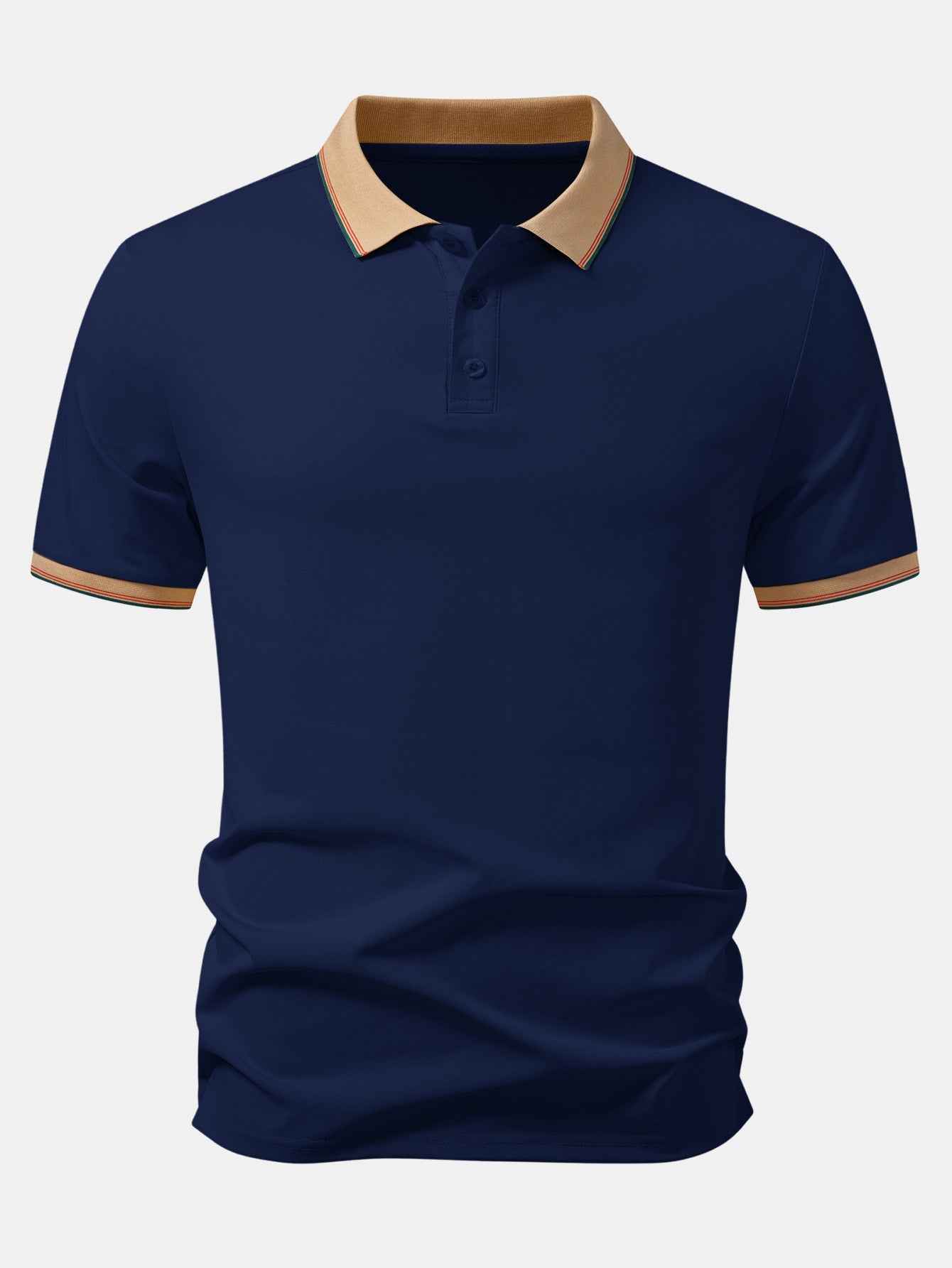 Contrast Collar Pique Polo