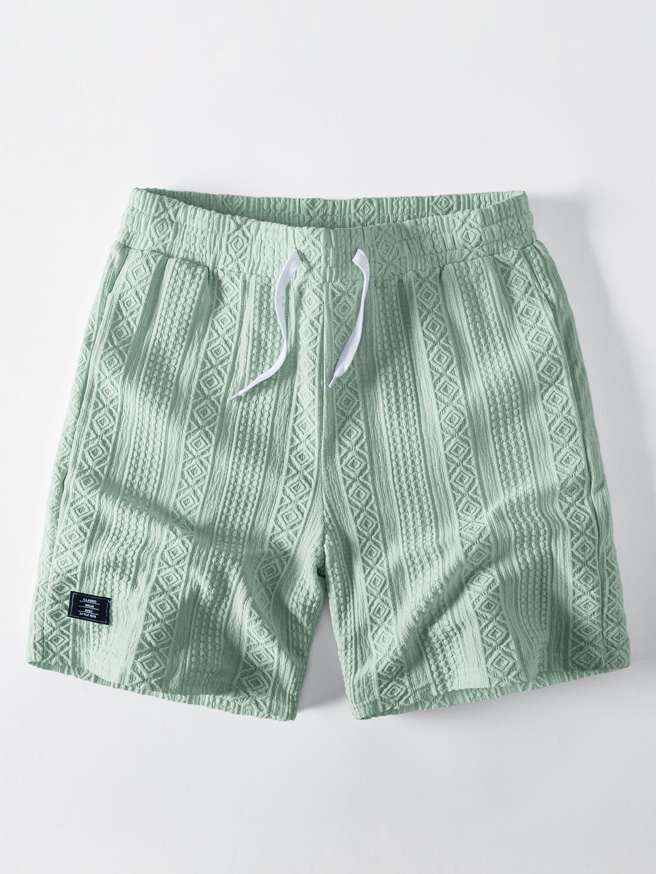 Geometry Jacquard Drawstring 8" Shorts