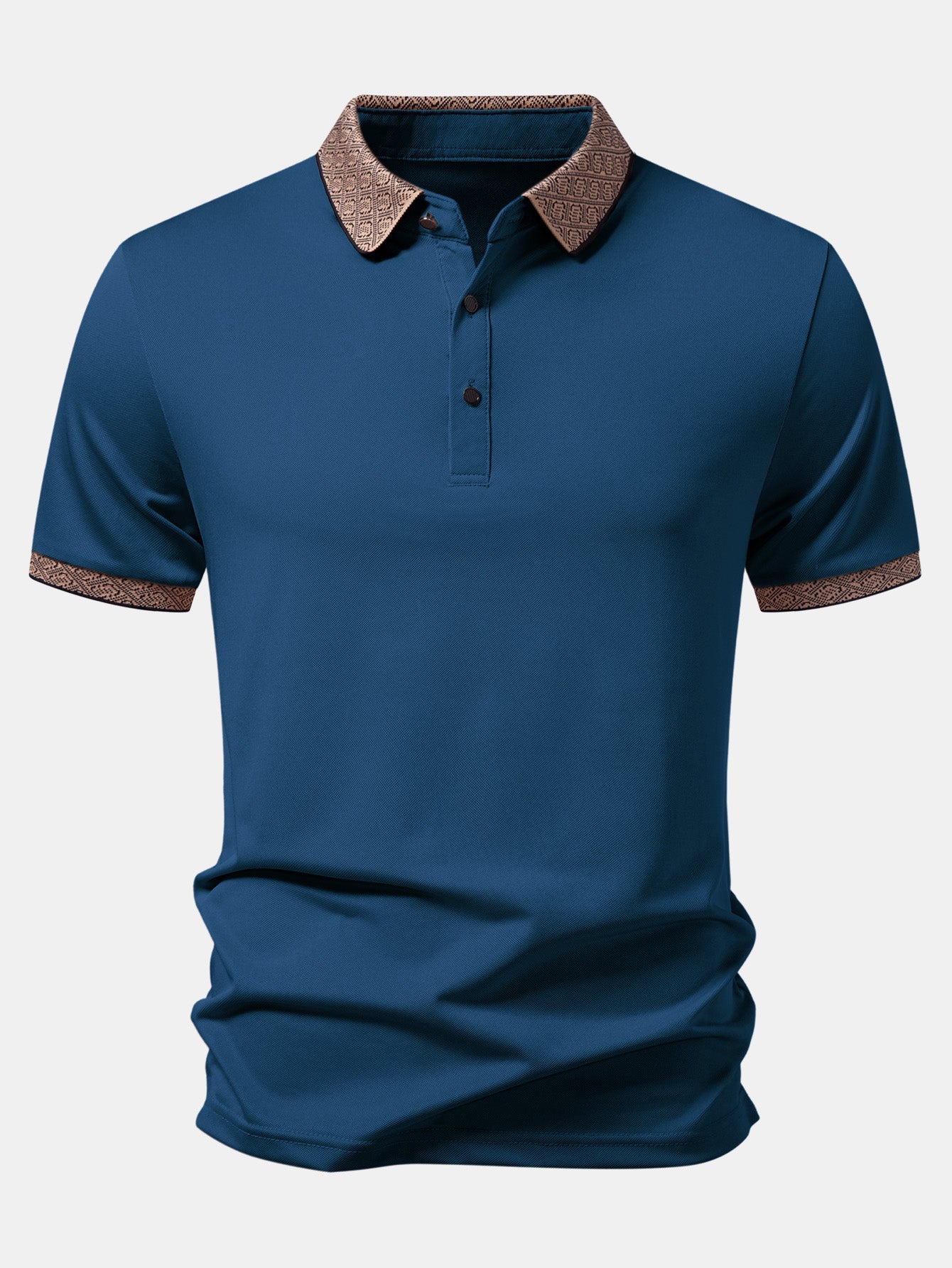 Contrast Collar Polo