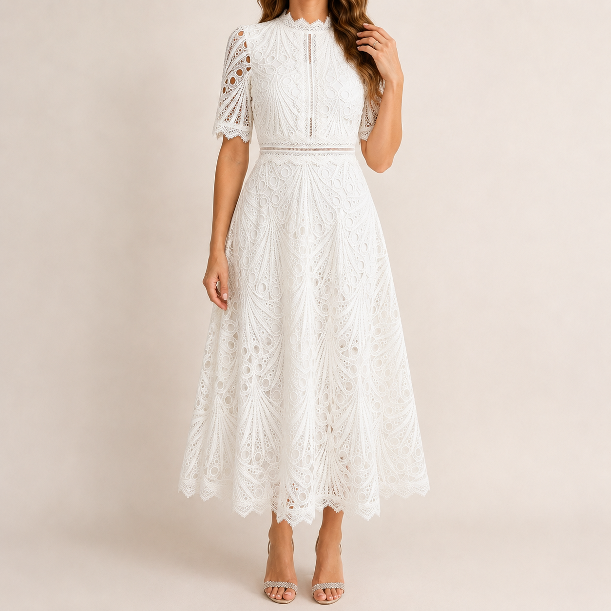Charlisse Lace Midi Dress