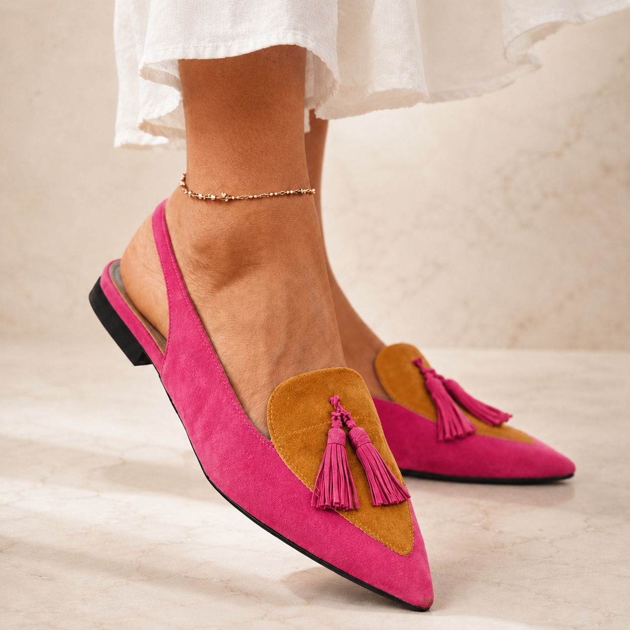 Eliza | Strappy Tassel Sandals