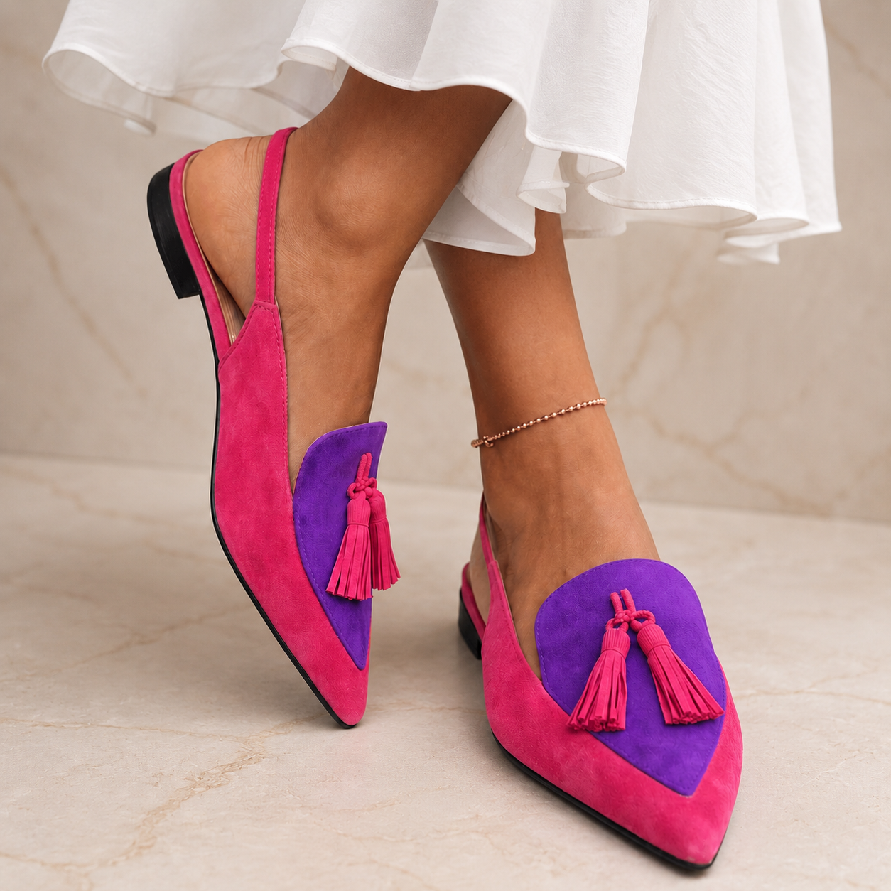 Eliza | Strappy Tassel Sandals