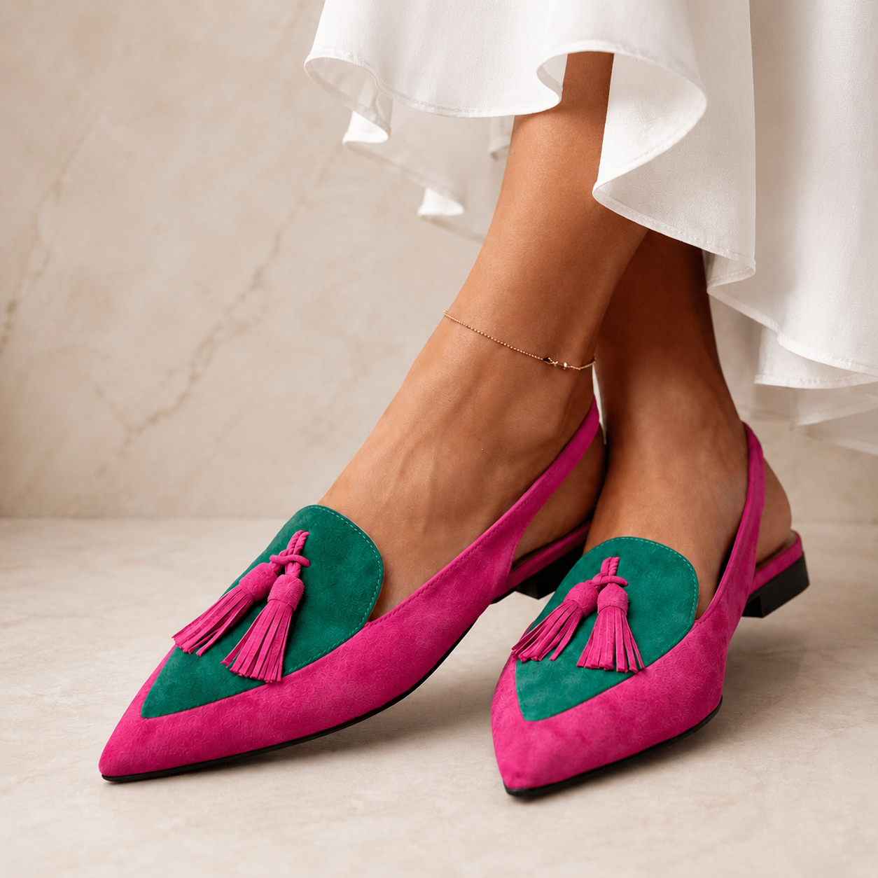 Eliza | Strappy Tassel Sandals