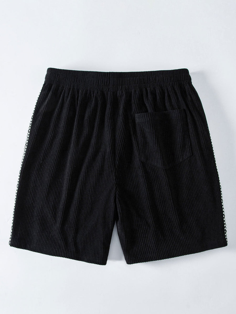 Geometric Trim 7" Corduroy Shorts