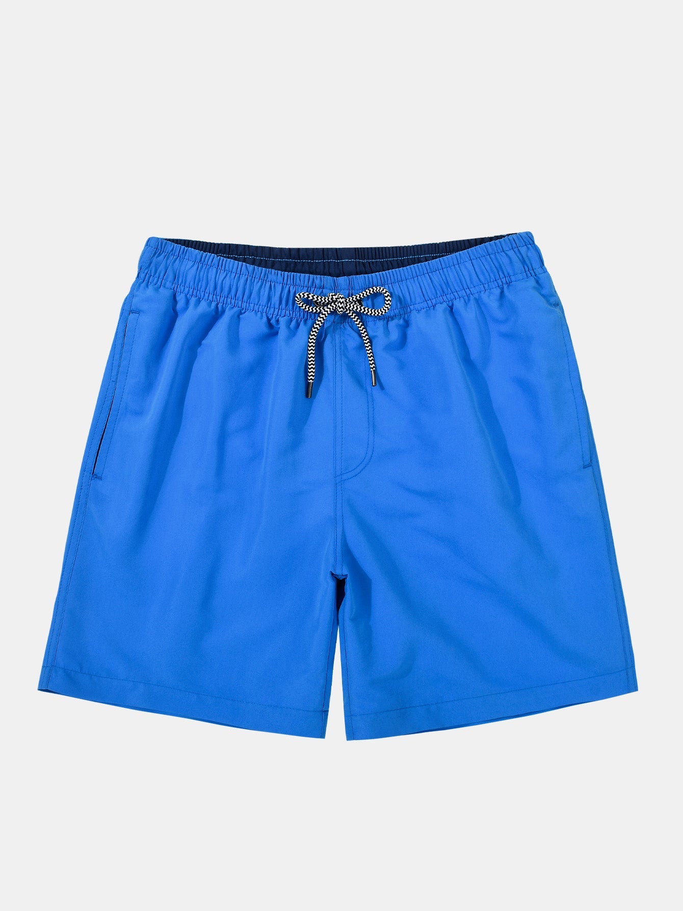 3 Pieces Contrast Waistband Swim Shorts