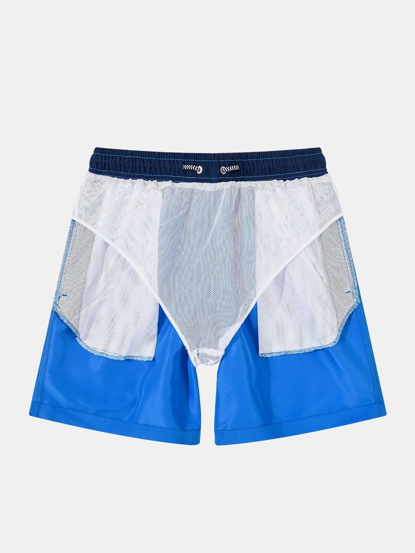 3 Pieces Contrast Waistband Swim Shorts