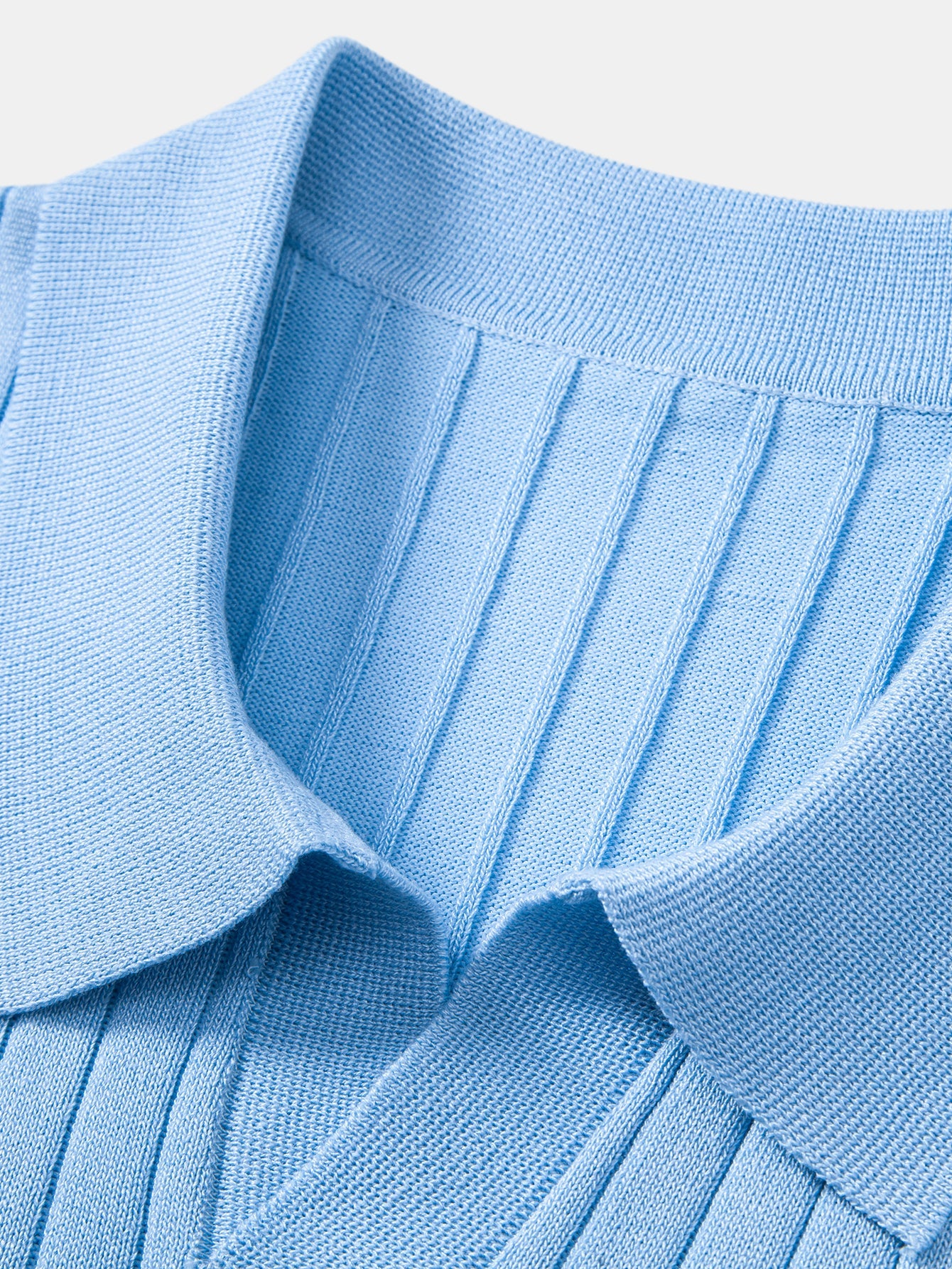 Contrast Trim Johnny Collar Knit Polo