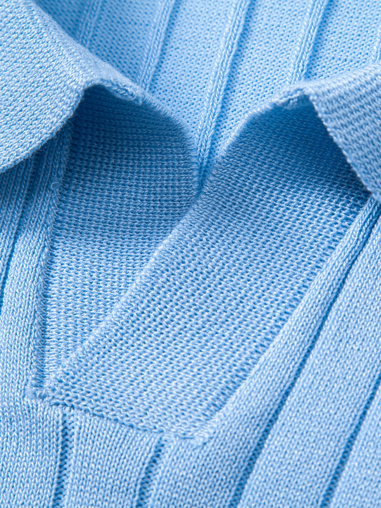 Contrast Trim Johnny Collar Knit Polo