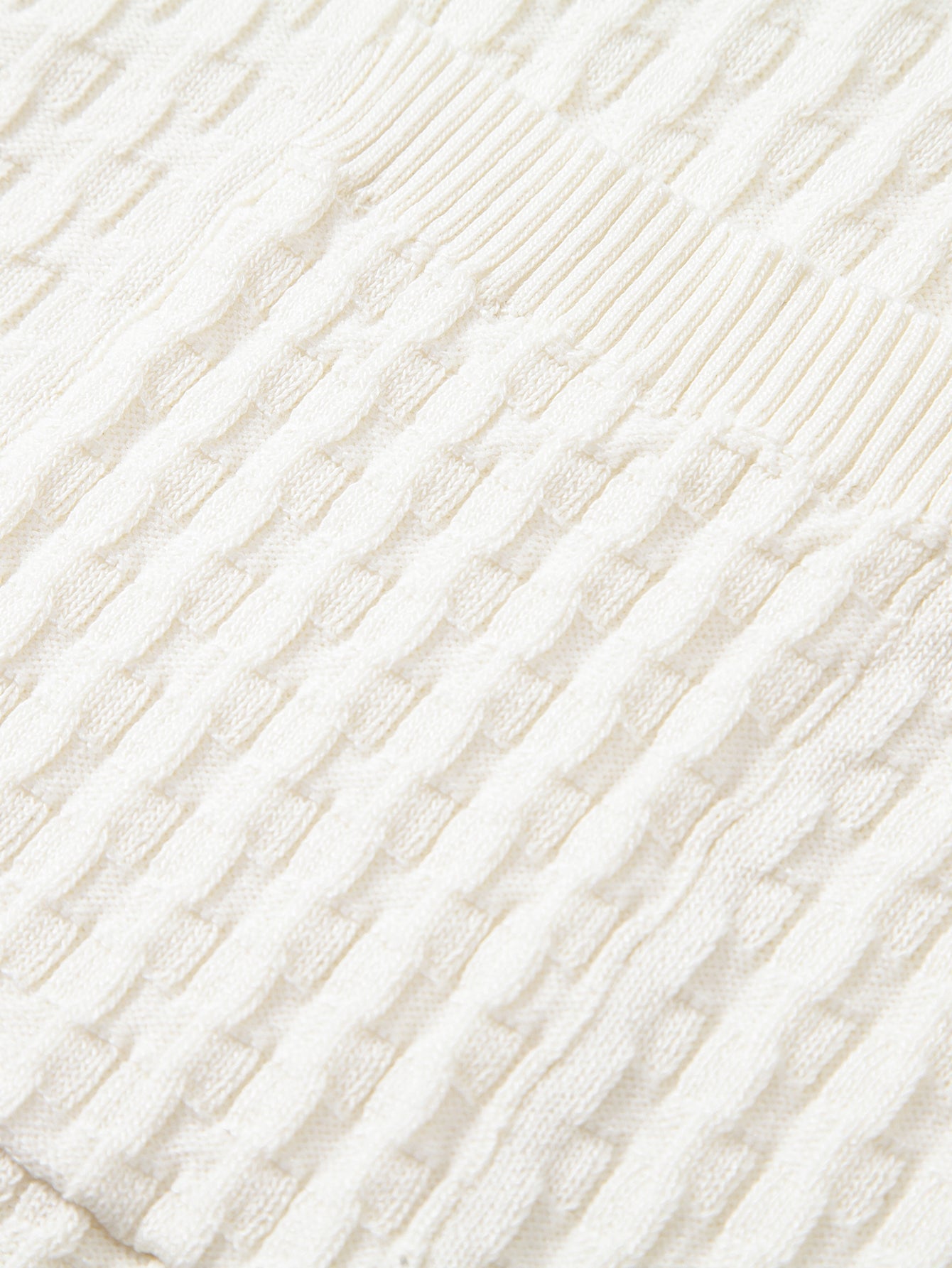 Contrast Trim Textured Knit Polo